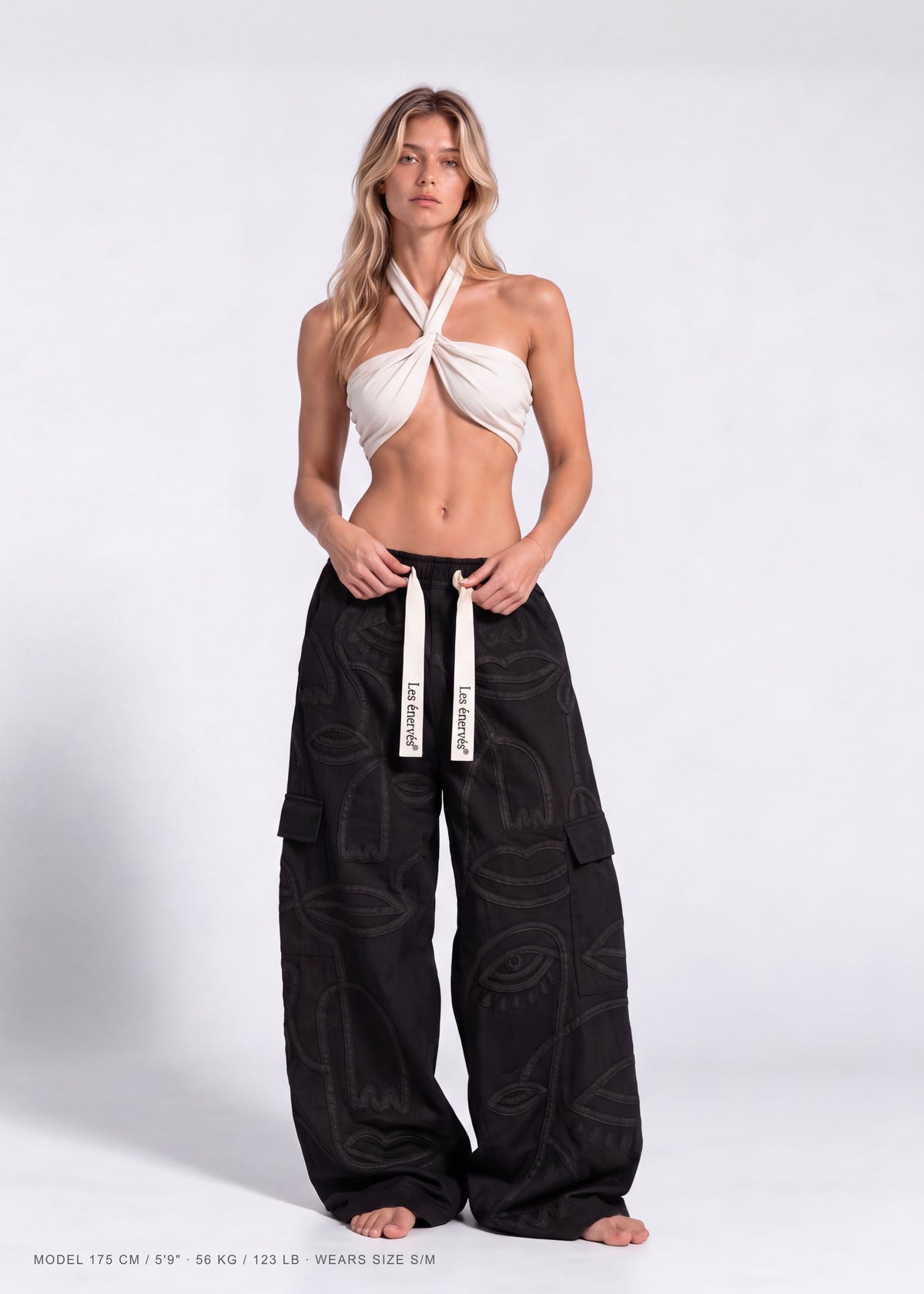 Siam Low Rise Black Tone on Tone - Women - MAISON LES ÉNERVÉS