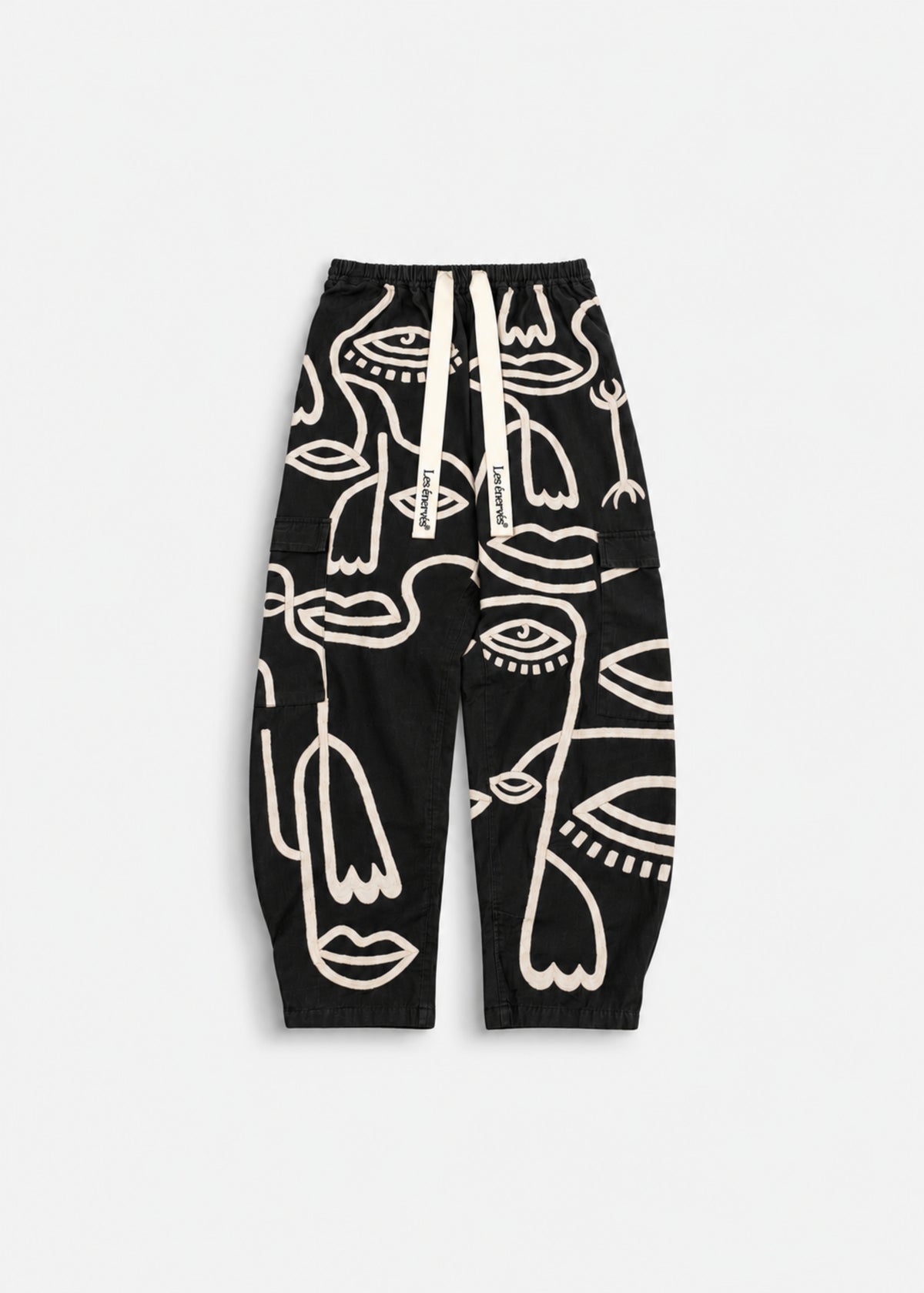 Siam Oversize Very Baggy Pants Black - Maison Les Énervés
