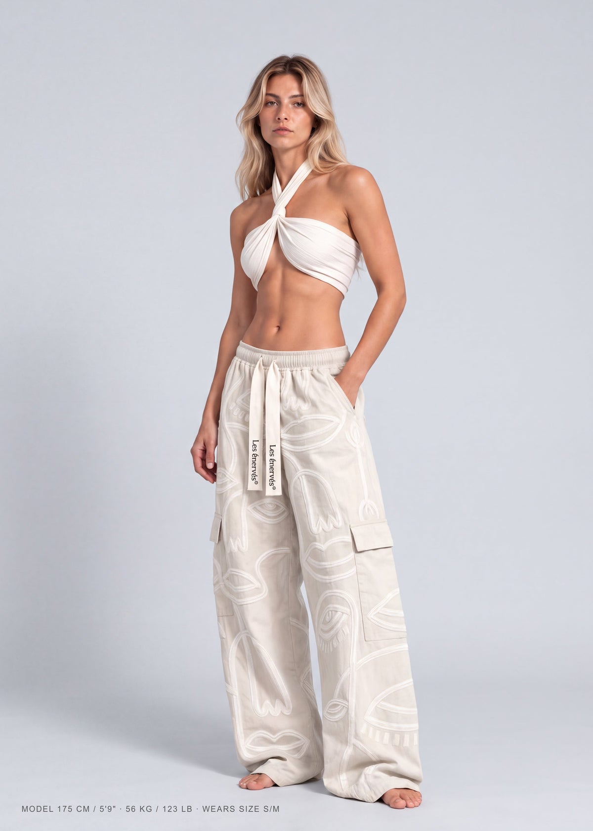 Siam Oversize Mid Rise Ivory - Women - MAISON LES ÉNERVÉS