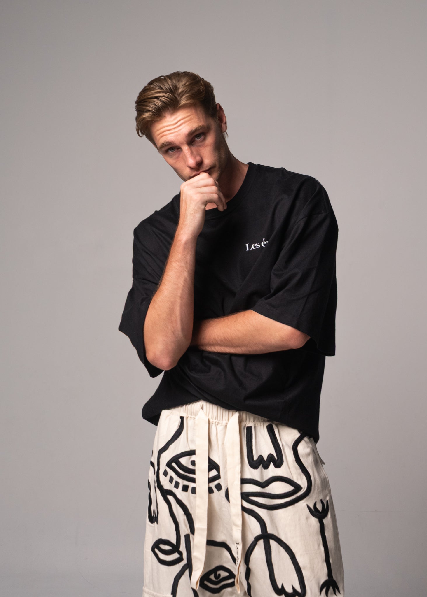 Siam Very Baggy Pants Men - Ink - .MAISON LES ÉNERVÉS | Prêt - à - porter | Official online store