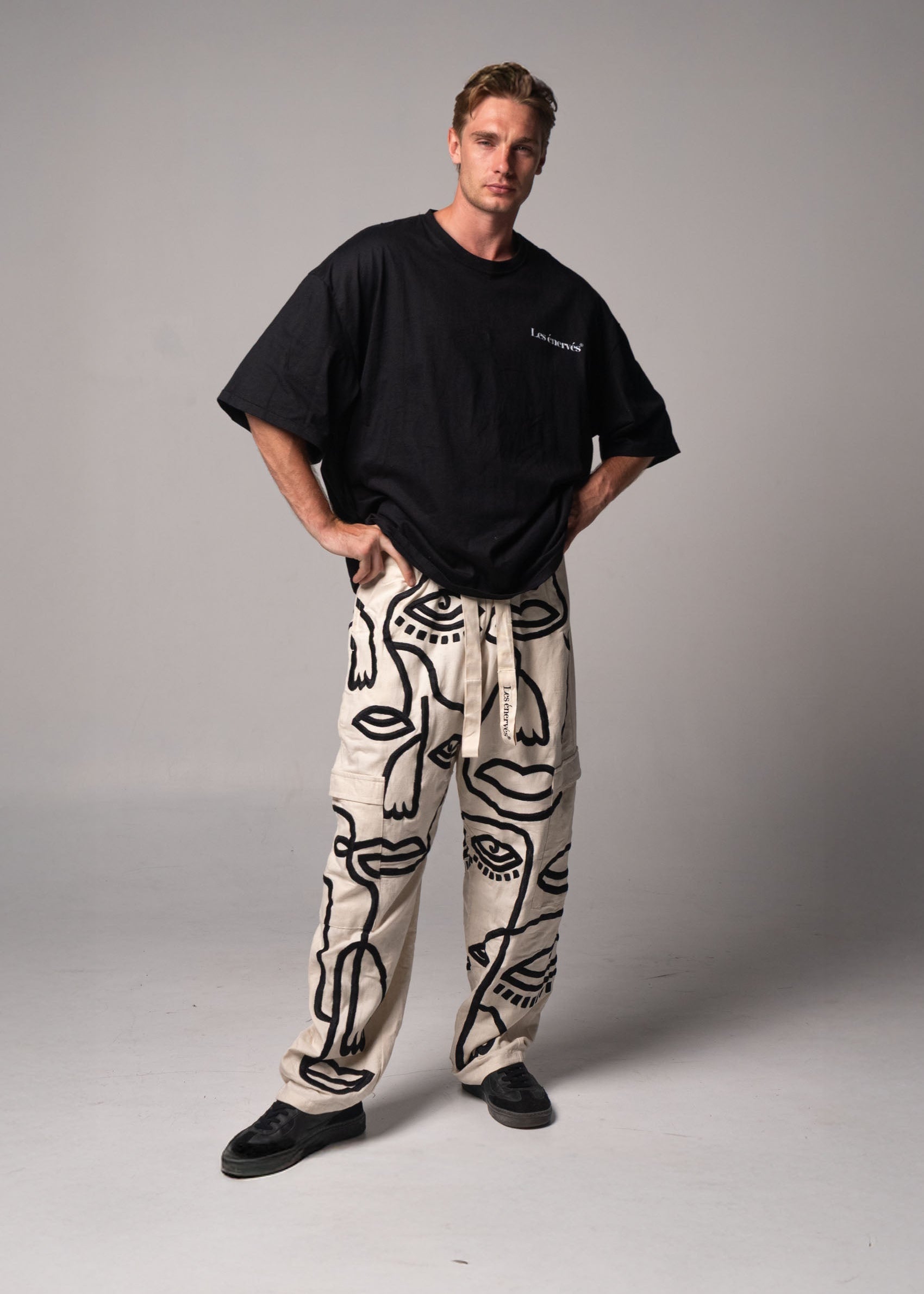 Siam Very Baggy Pants Men - Ink - .MAISON LES ÉNERVÉS | Prêt - à - porter | Official online store