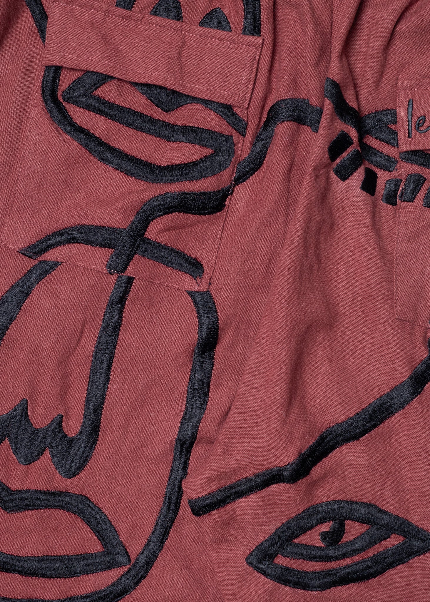 Siam Very Baggy Pants Men - Ruby - .MAISON LES ÉNERVÉS | Prêt - à - porter | Official online store