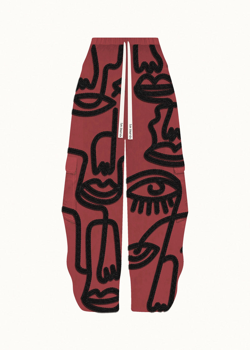 Siam Very Baggy Pants Men - Ruby - .MAISON LES ÉNERVÉS | Prêt - à - porter | Official online store