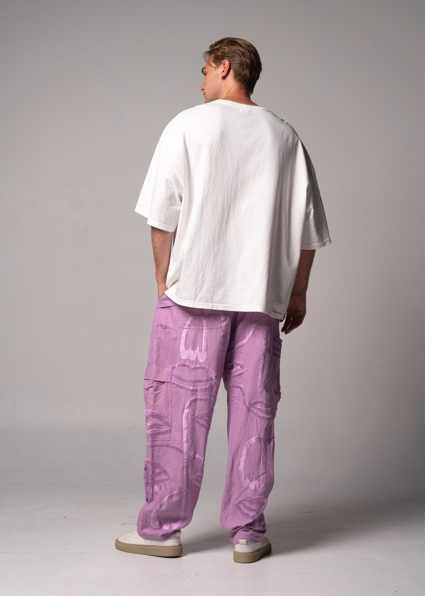 Siam Very Baggy Pants Unisex - Purple - .MAISON LES ÉNERVÉS | Prêt - à - porter | Official online store