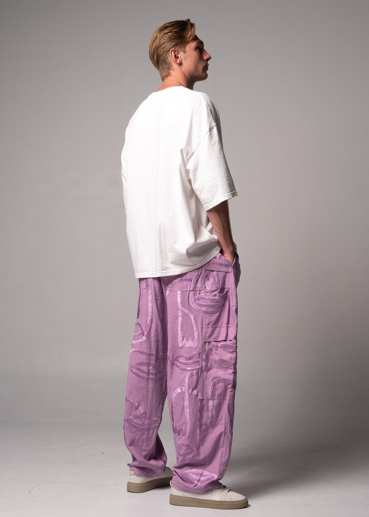 Siam Very Baggy Pants Unisex - Purple - .MAISON LES ÉNERVÉS | Prêt - à - porter | Official online store