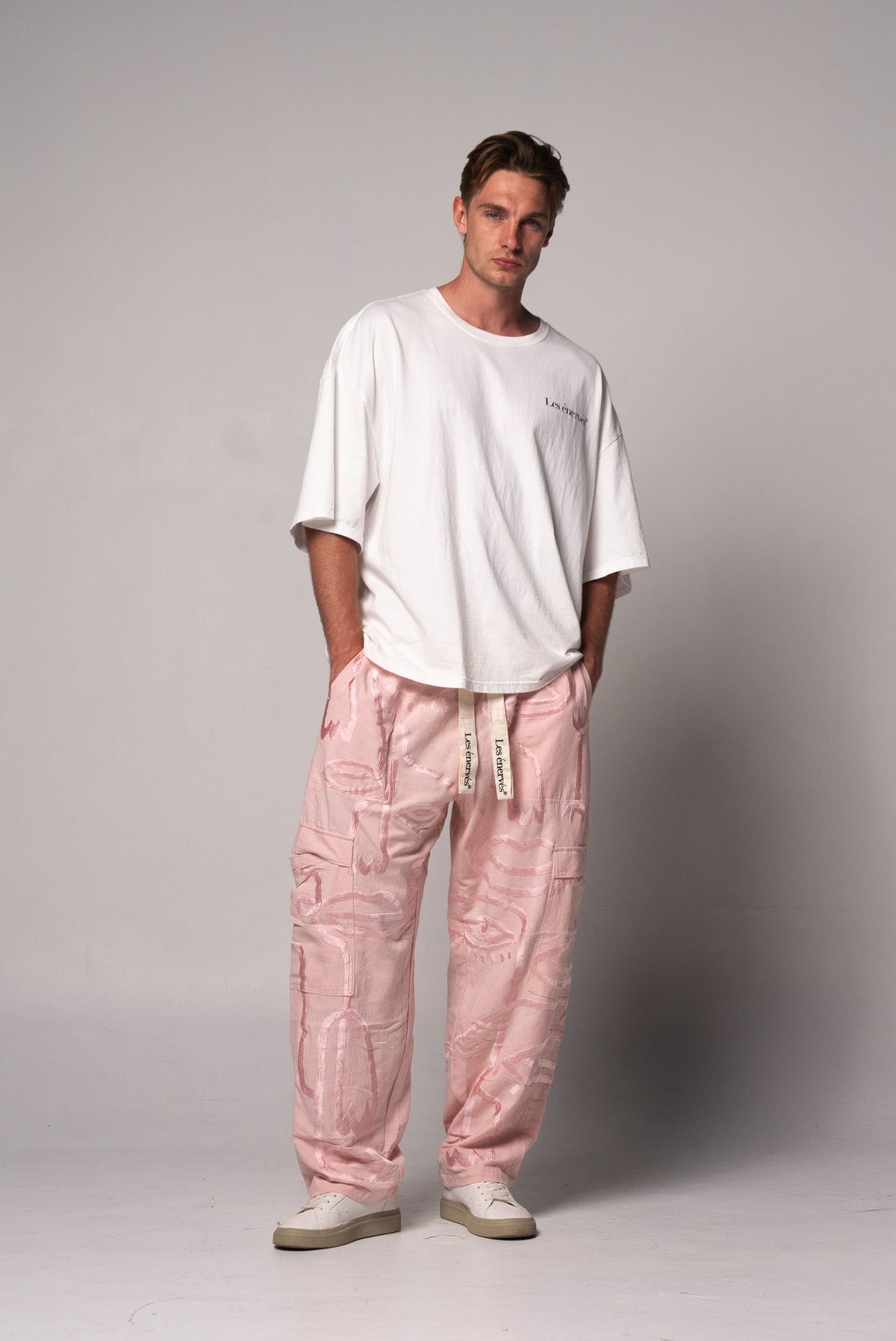 Siam Very Baggy Pants Unisex - Rose - .MAISON LES ÉNERVÉS | Prêt - à - porter | Official online store
