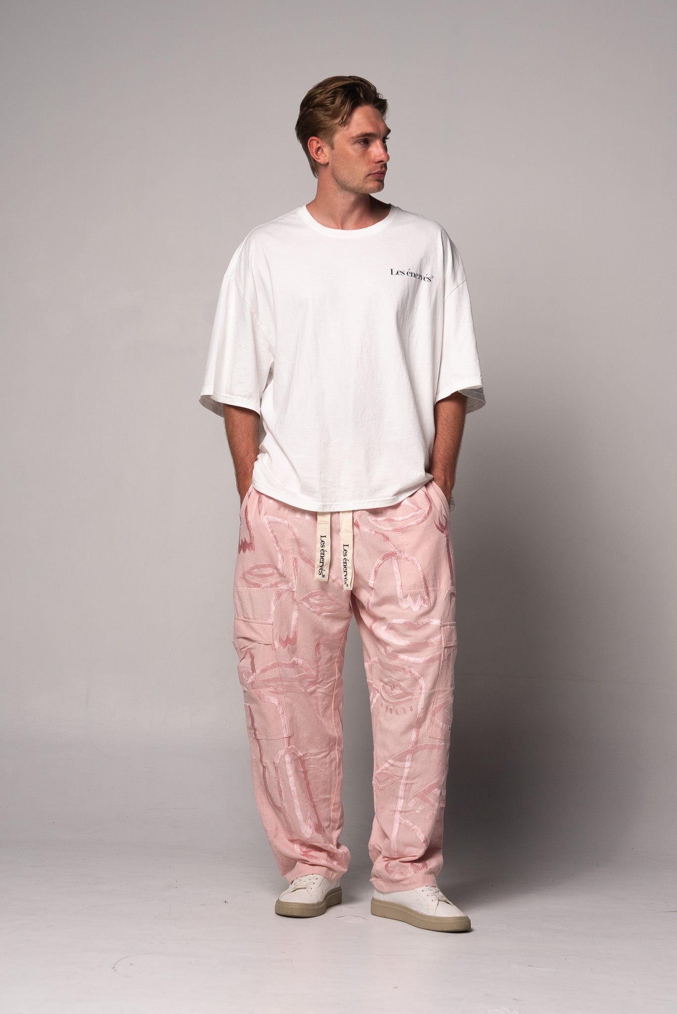 Siam Very Baggy Pants Unisex - Rose - .MAISON LES ÉNERVÉS | Prêt - à - porter | Official online store