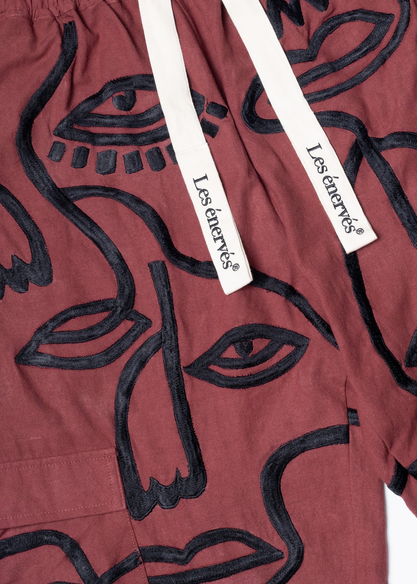 Siam Very Baggy Pants Women - Ruby - .MAISON LES ÉNERVÉS | Prêt - à - porter | Official online store