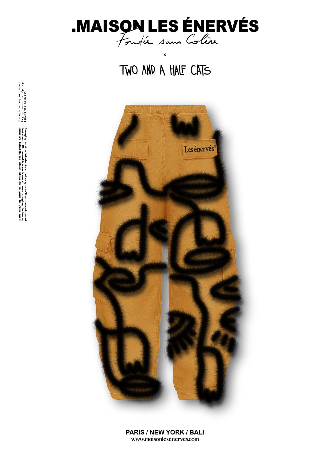 Siam Very Baggy x Two and a Half Cats Collab - .MAISON LES ÉNERVÉS | Prêt - à - porter | Official online store