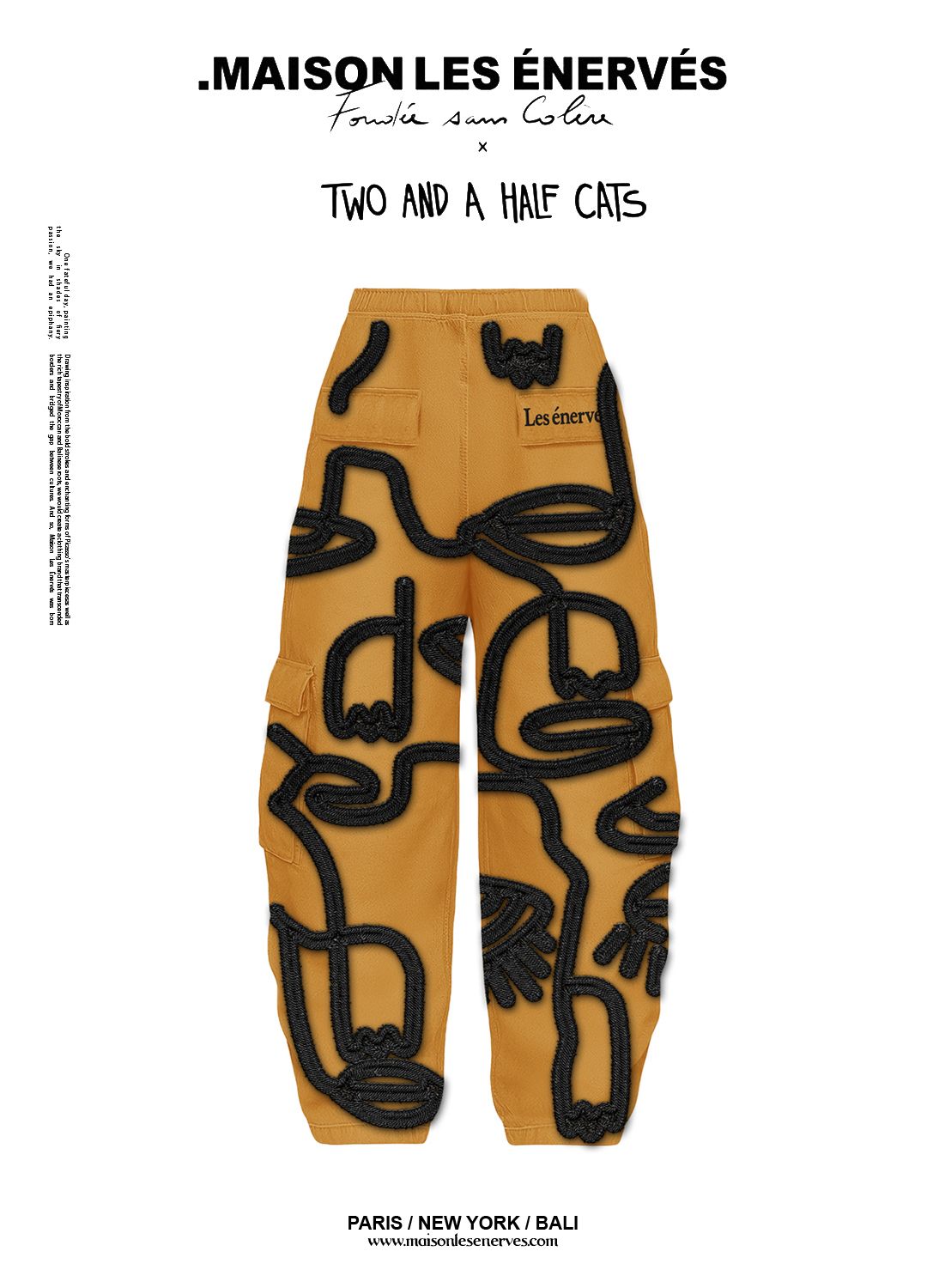 Siam Very Baggy x Two and a Half Cats Collab - .MAISON LES ÉNERVÉS | Prêt - à - porter | Official online store