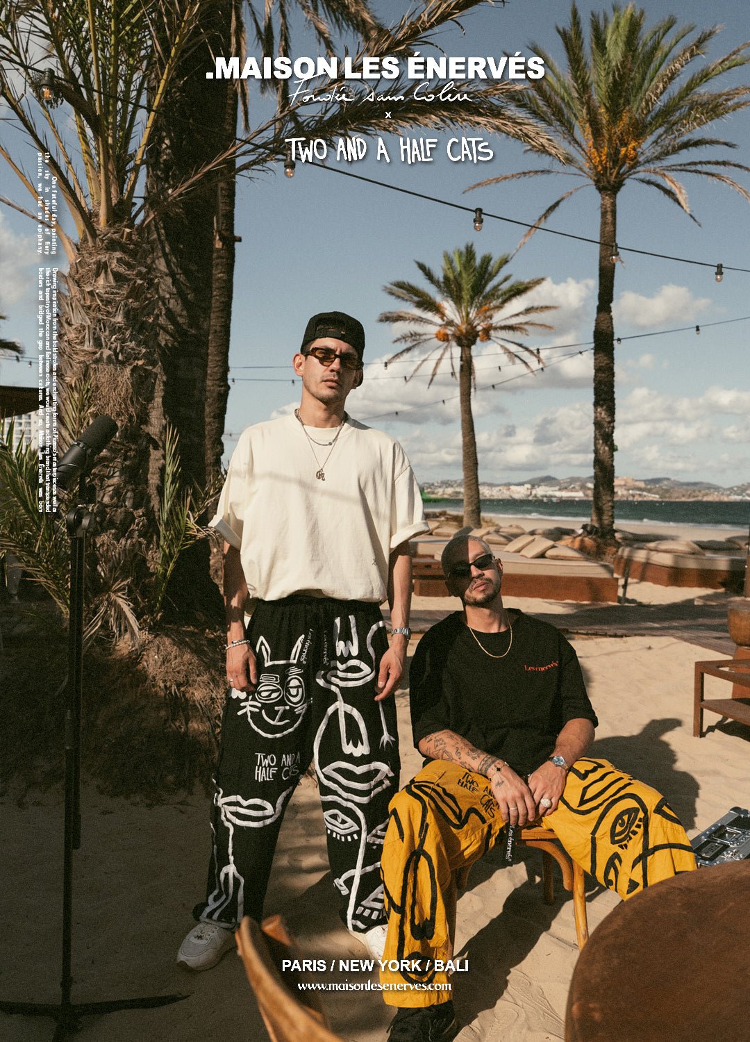 Siam Very Baggy x Two and a Half Cats Collab - .MAISON LES ÉNERVÉS | Prêt - à - porter | Official online store