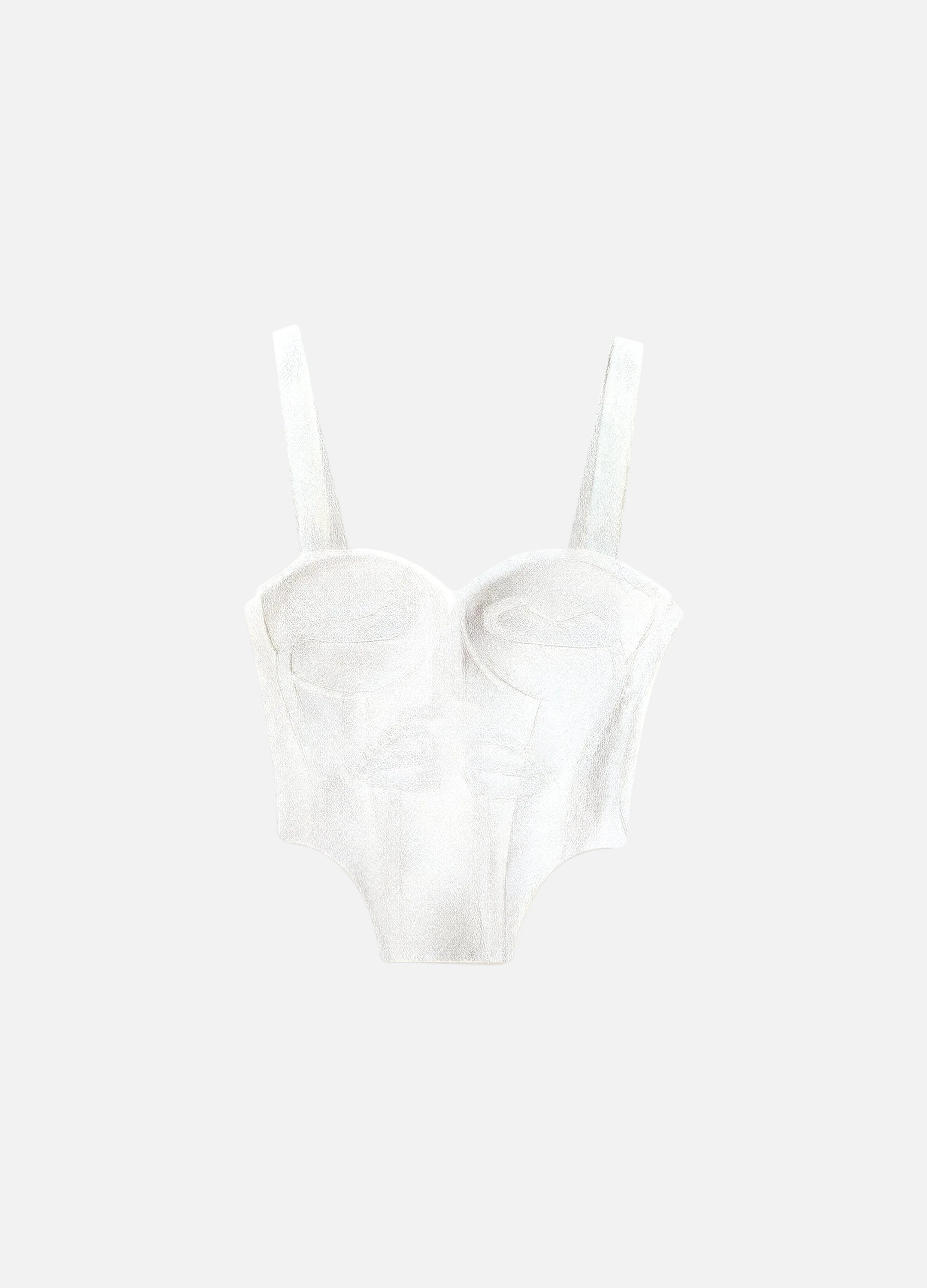 Us Corset Ivory Top - .MAISON LES ÉNERVÉS | Prêt - à - porter | Official online store
