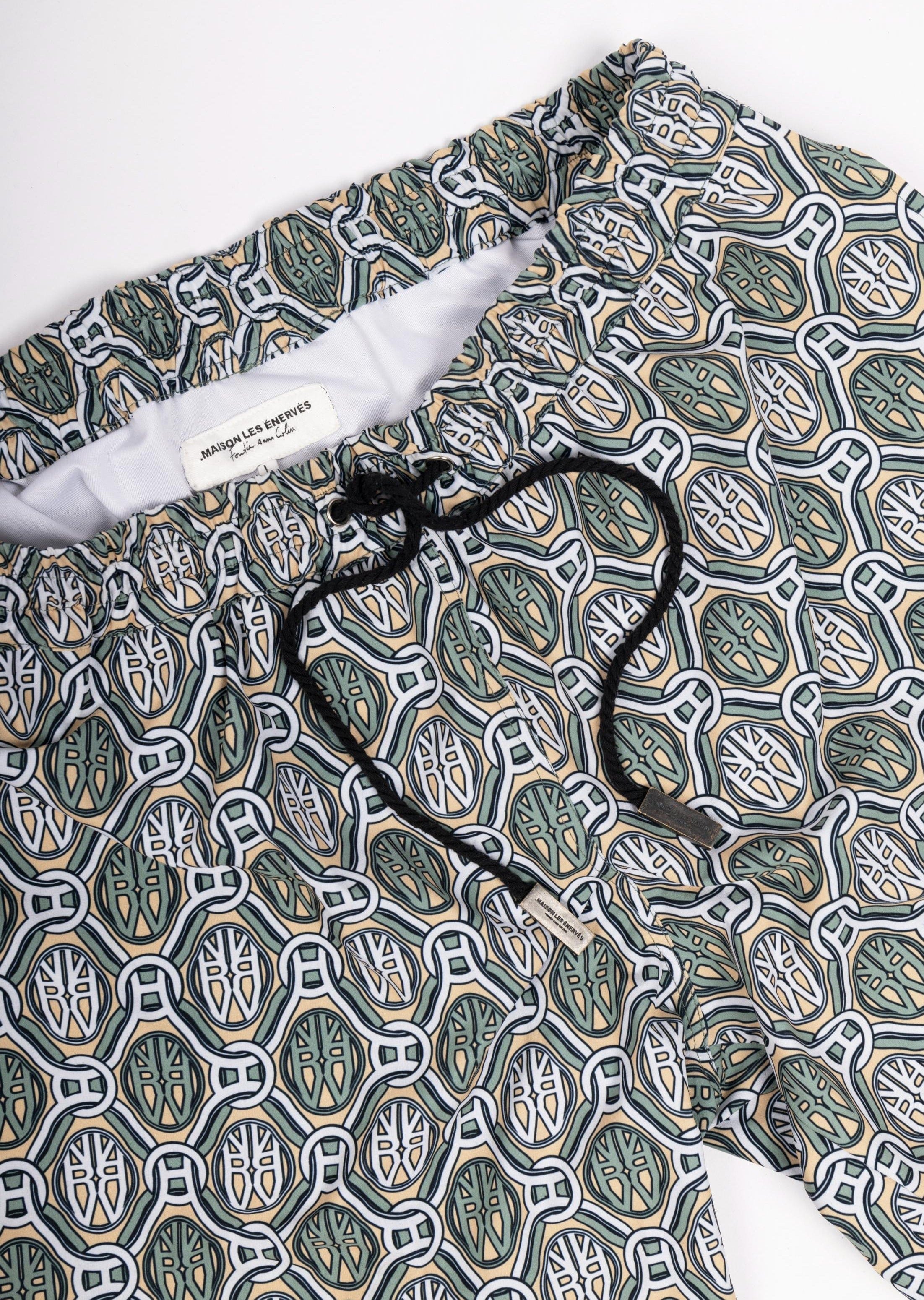 Swim shorts - Monogramme - .MAISON LES ÉNERVÉS | Prêt-à-porter | Official online store