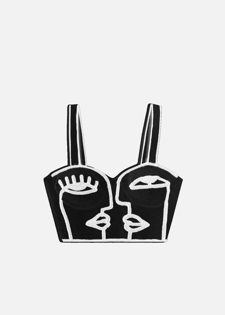 Daria Corset Top - Noir