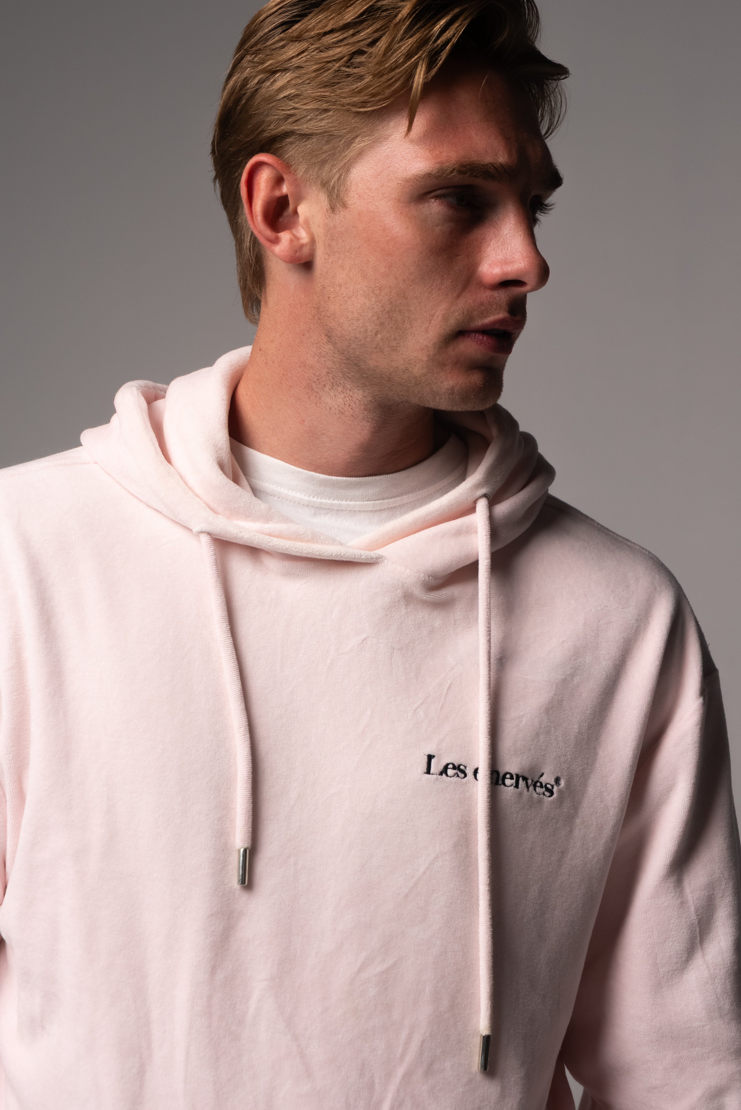 Hoodie Les Énervés Sage Pink - .MAISON LES ÉNERVÉS | Prêt - à - porter | Official online store