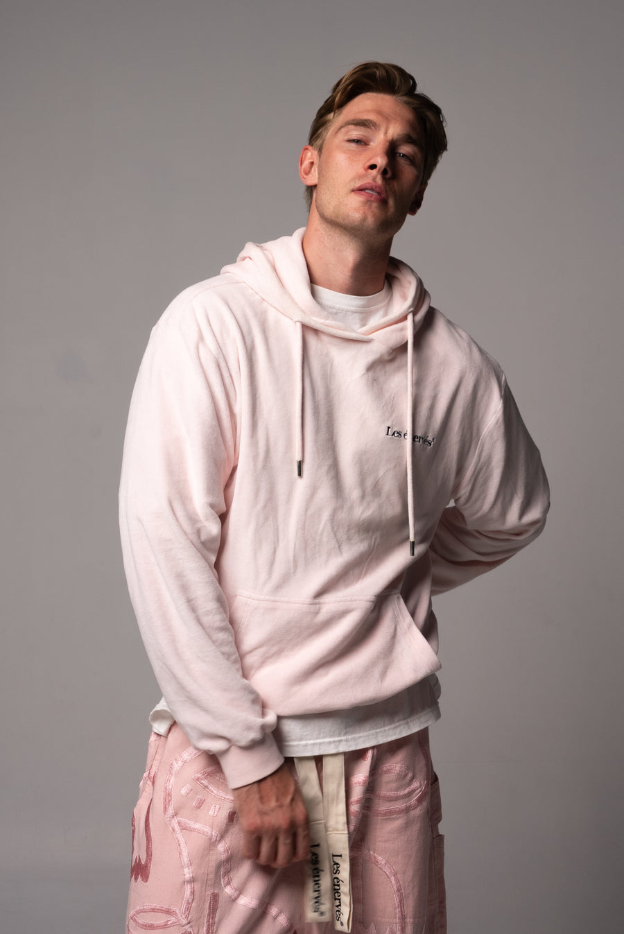 Hoodie Les Énervés Sage Pink