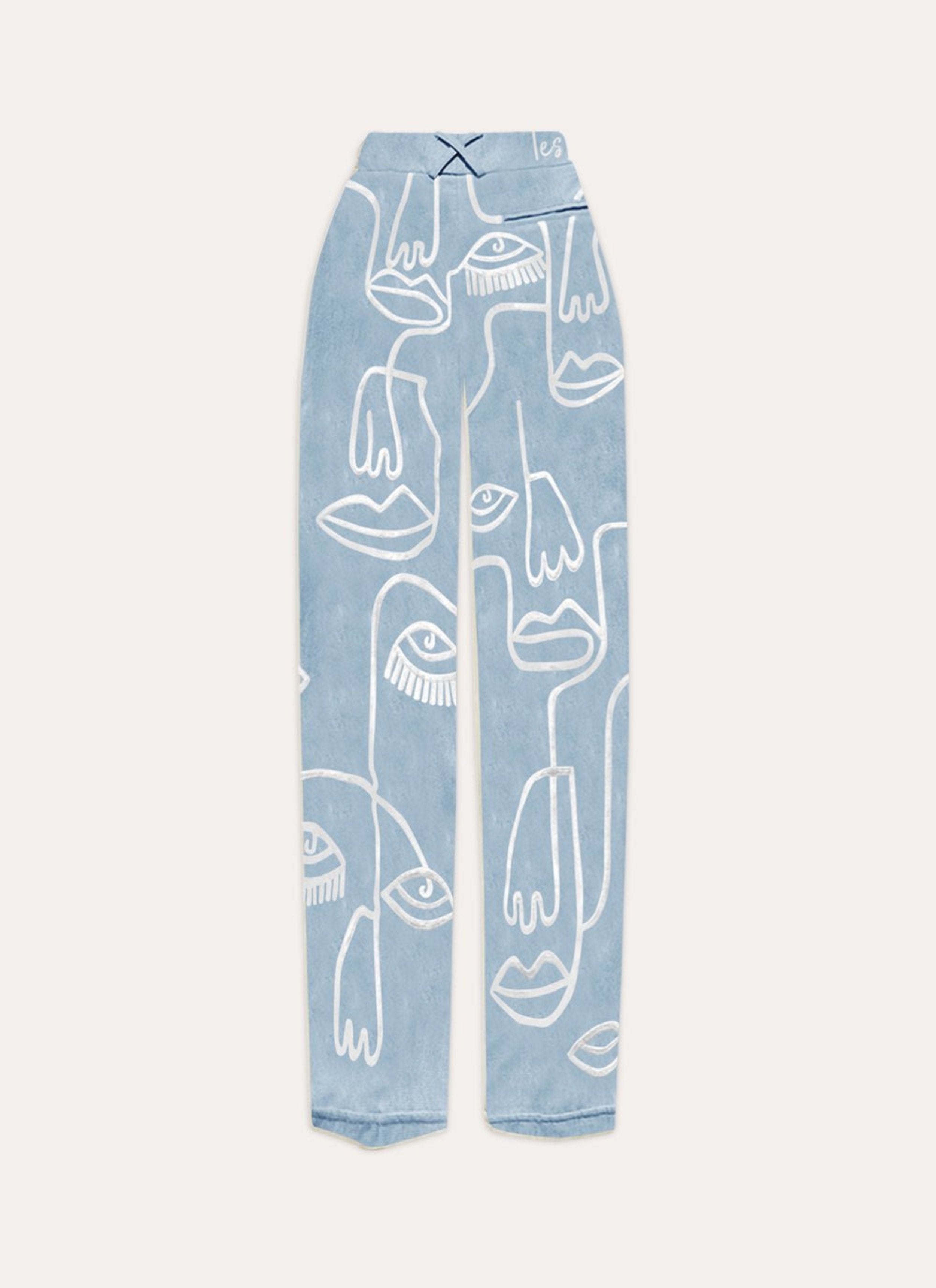 Pants Siam - Baby Blue - .MAISON LES ÉNERVÉS | Prêt - à - porter | Official online store