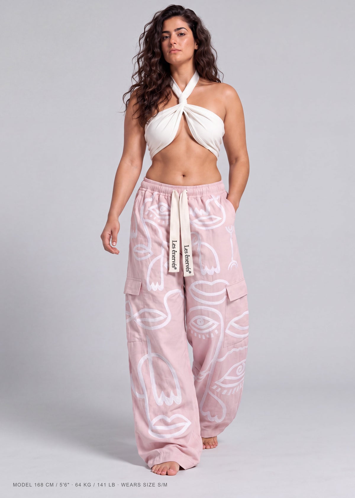 Siam Oversize Mid Rise Rose - Women - MAISON LES ÉNERVÉS