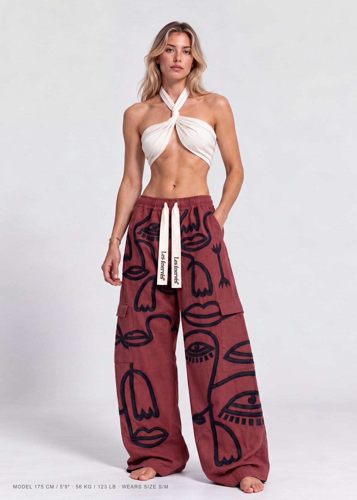 Siam Oversize Mid Rise Ruby - Women - MAISON LES ÉNERVÉS