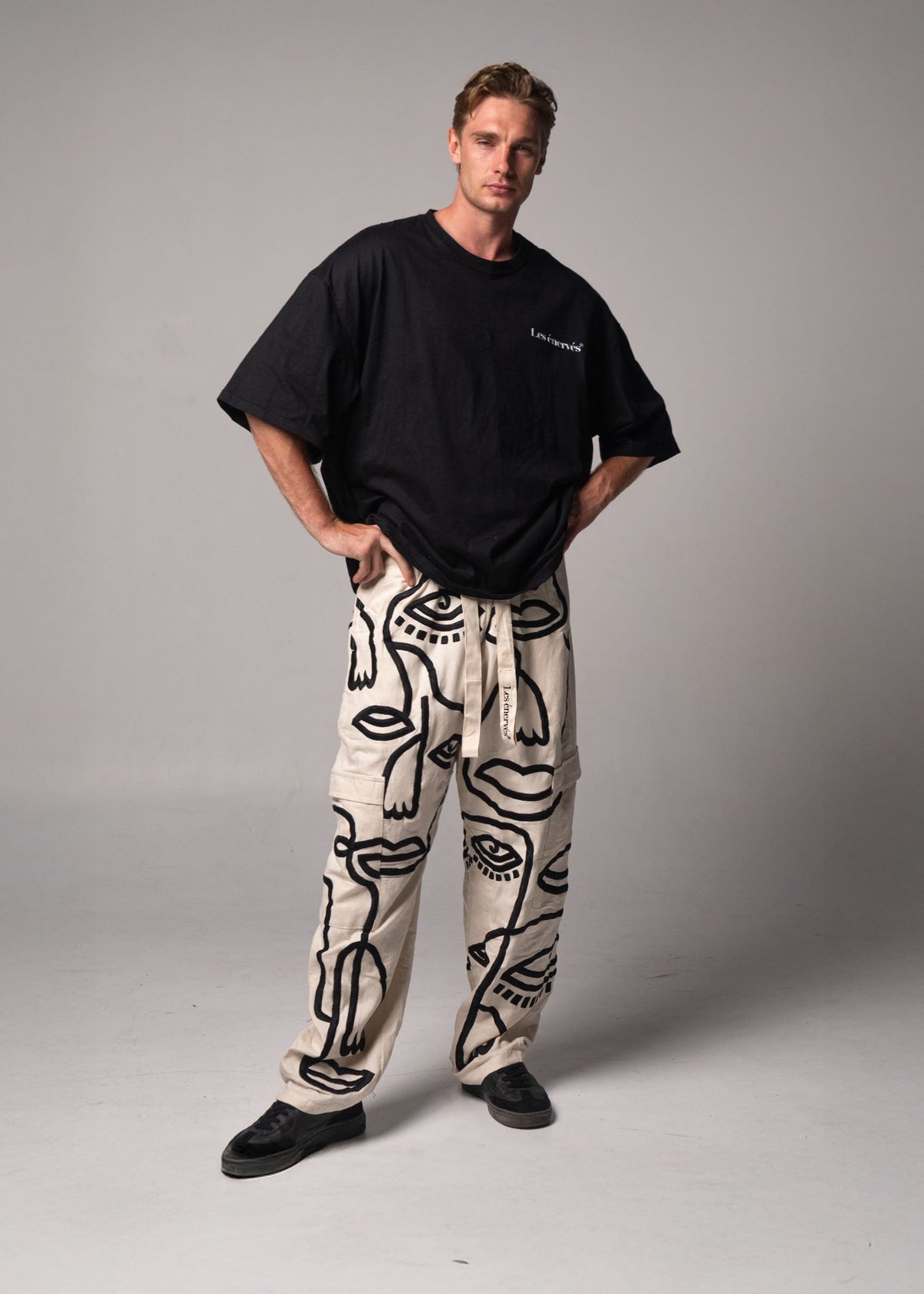 Siam Very Baggy Pants Men - Ink - .MAISON LES ÉNERVÉS | Prêt - à - porter | Official online store