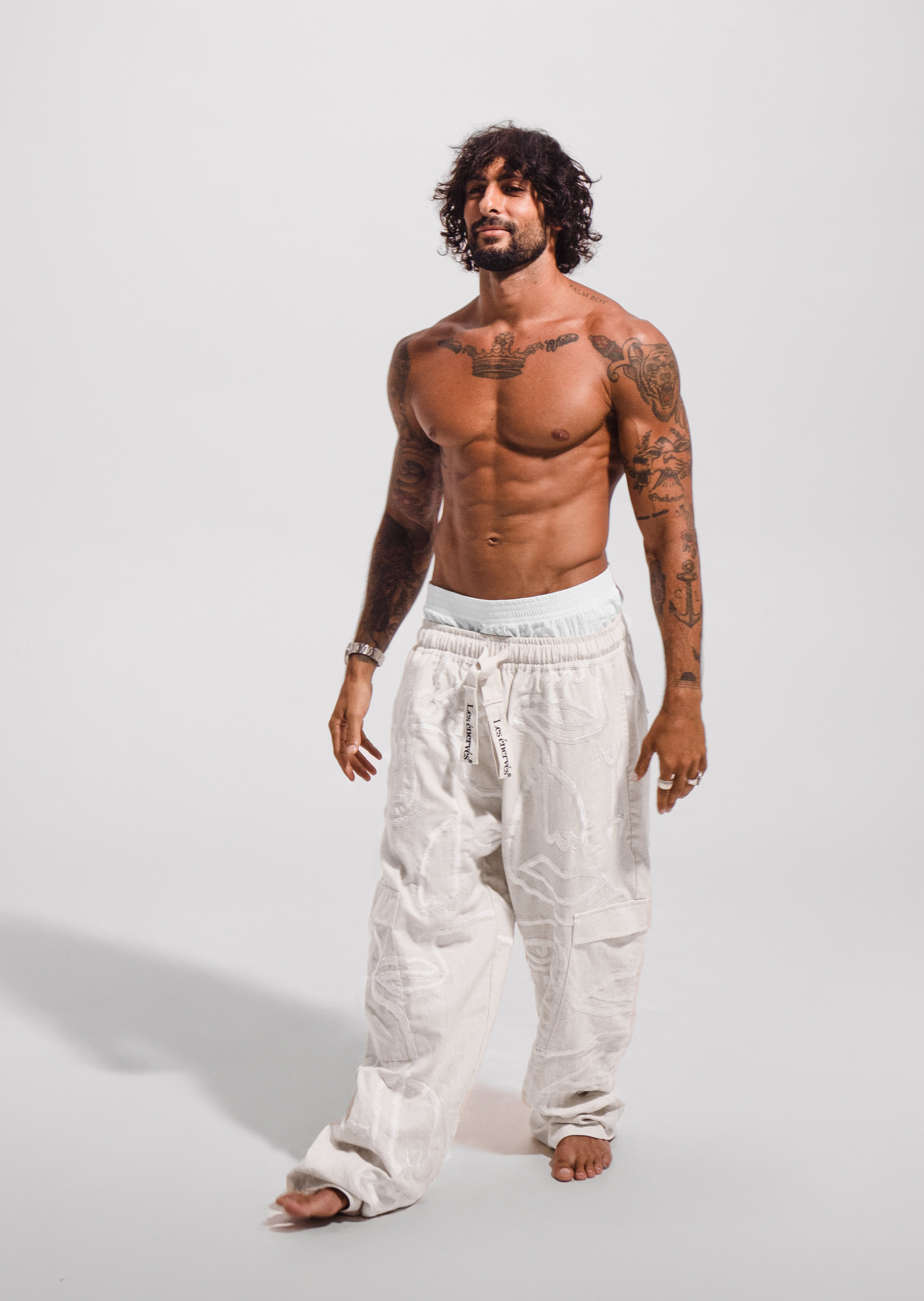 Siam Very Baggy Pants Men - Ivory - .MAISON LES ÉNERVÉS | Prêt - à - porter | Official online store