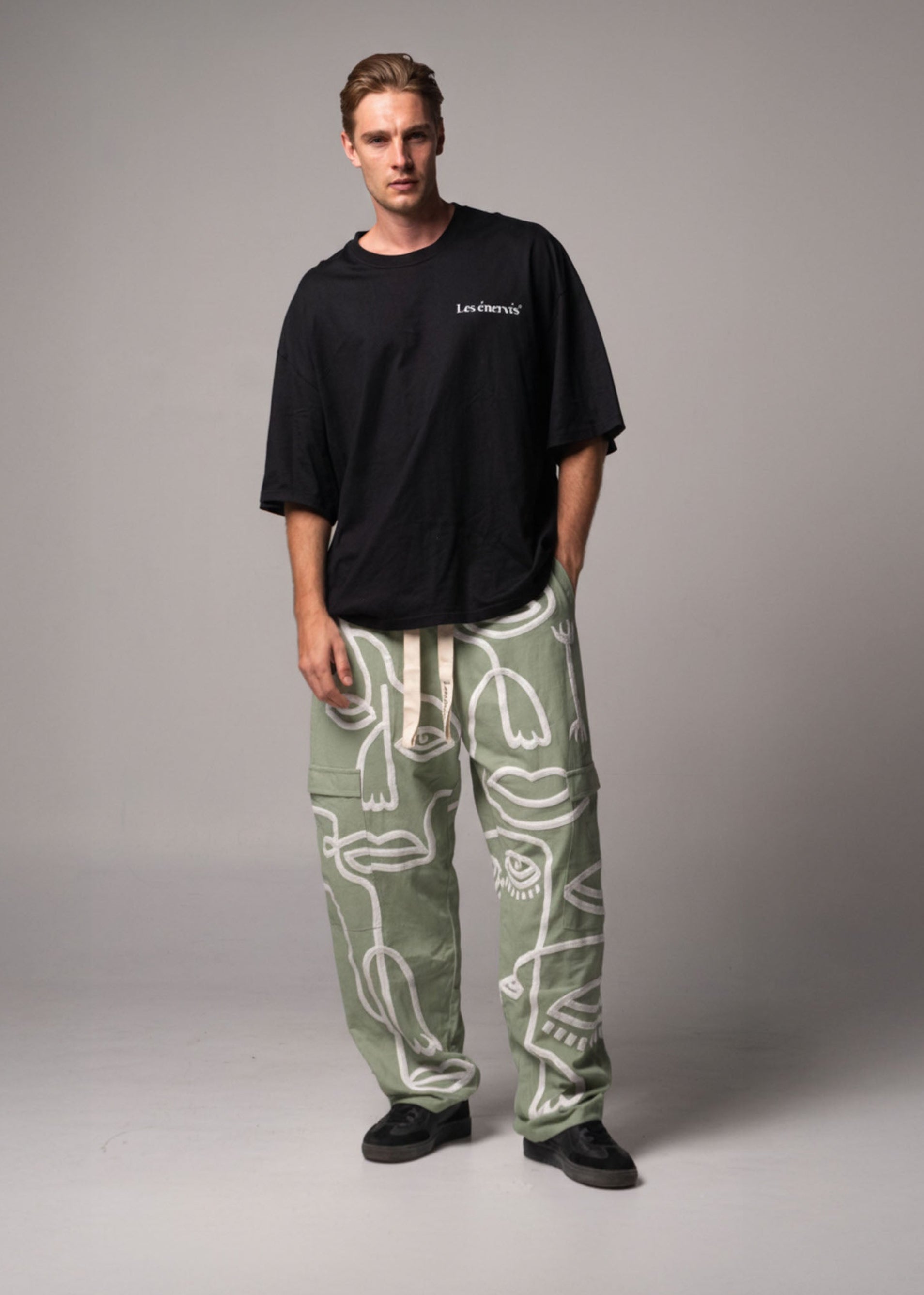 Siam Very Baggy Pants Men - Mint - .MAISON LES ÉNERVÉS | Prêt - à - porter | Official online store