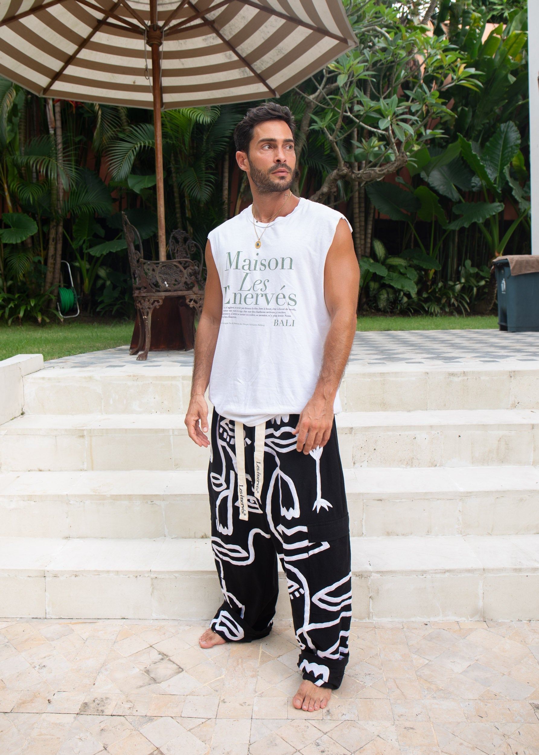 Siam Very Baggy Pants Men - Noir - .MAISON LES ÉNERVÉS | Prêt - à - porter | Official online store