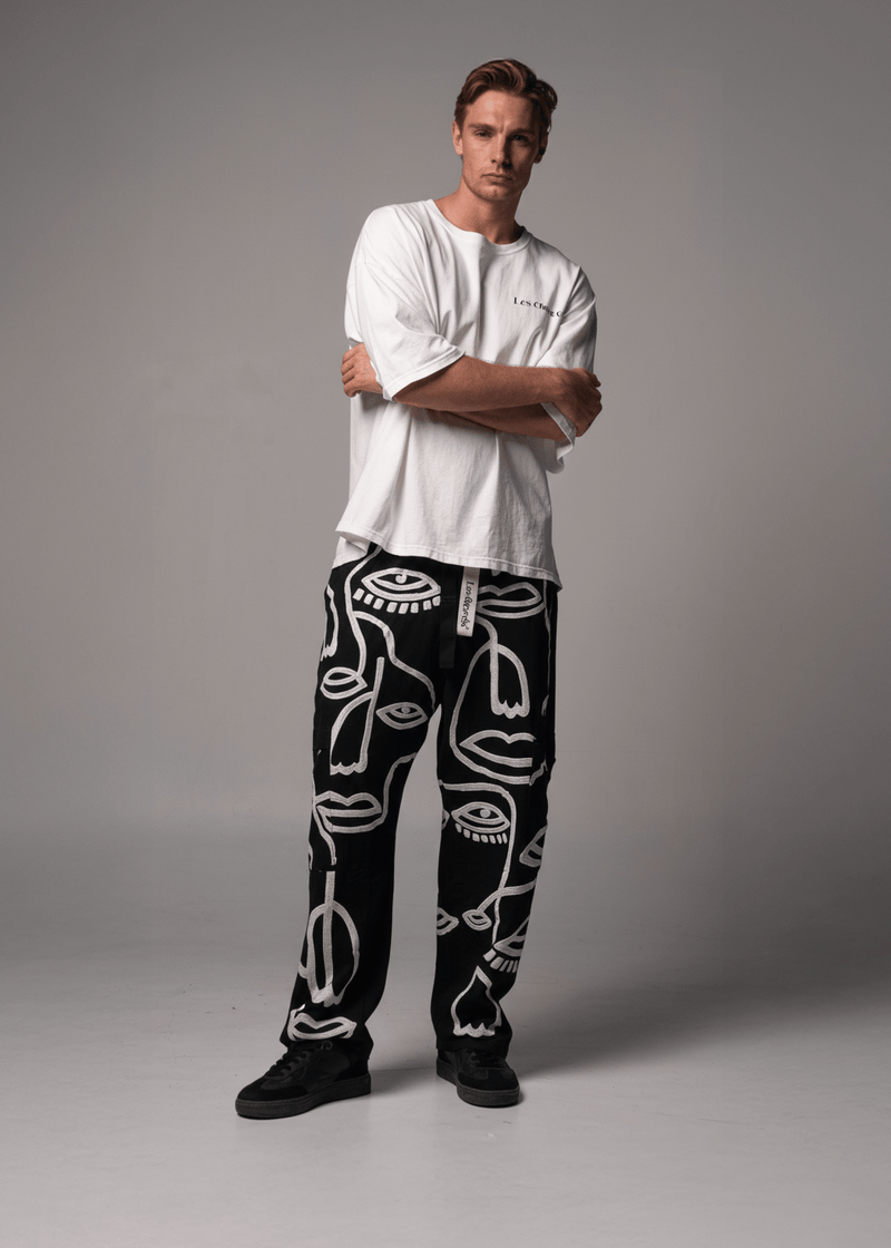 Siam Very Baggy Pants Men - Noir - .MAISON LES ÉNERVÉS | Prêt - à - porter | Official online store