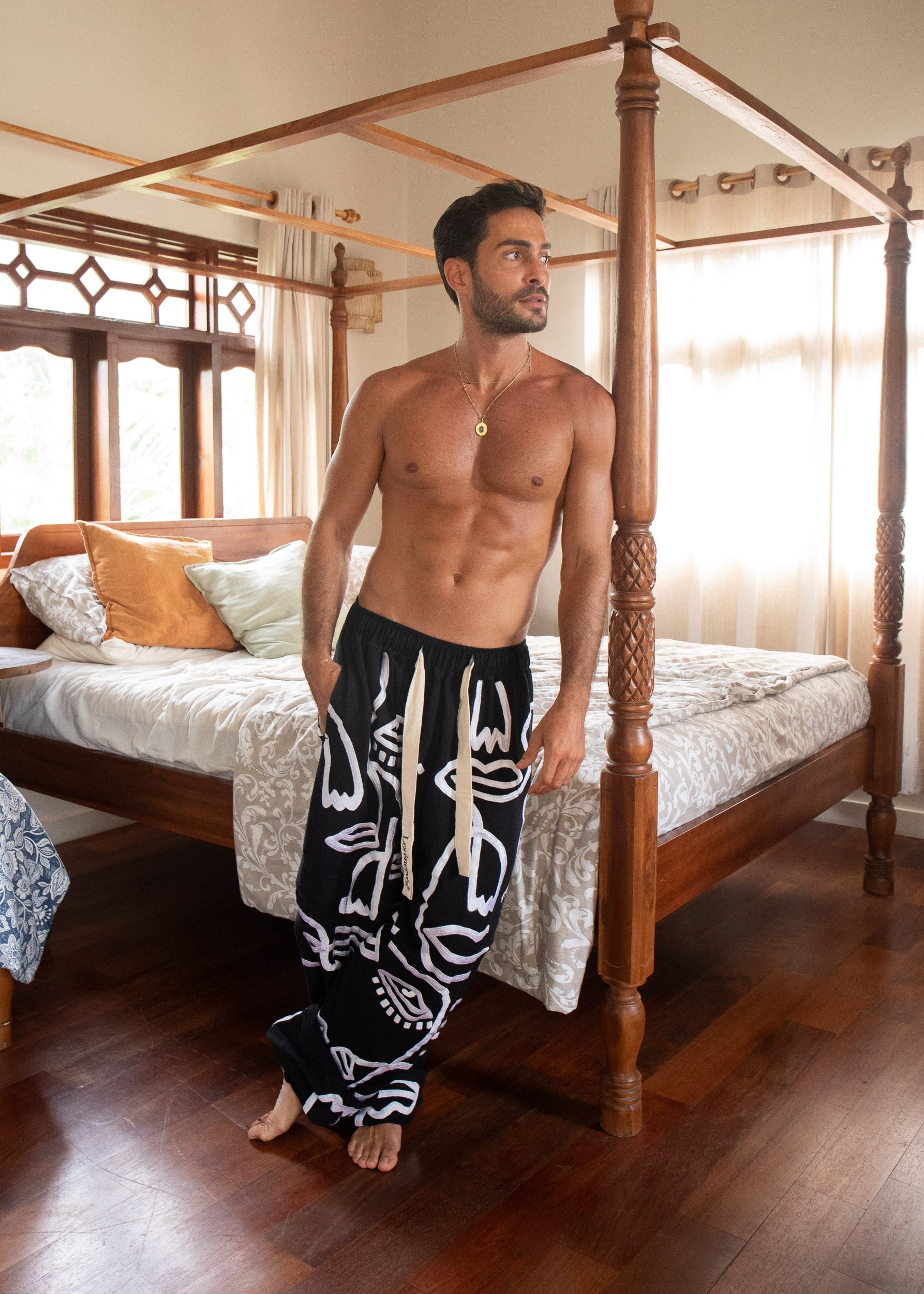 Siam Very Baggy Pants Men - Noir - .MAISON LES ÉNERVÉS | Prêt - à - porter | Official online store