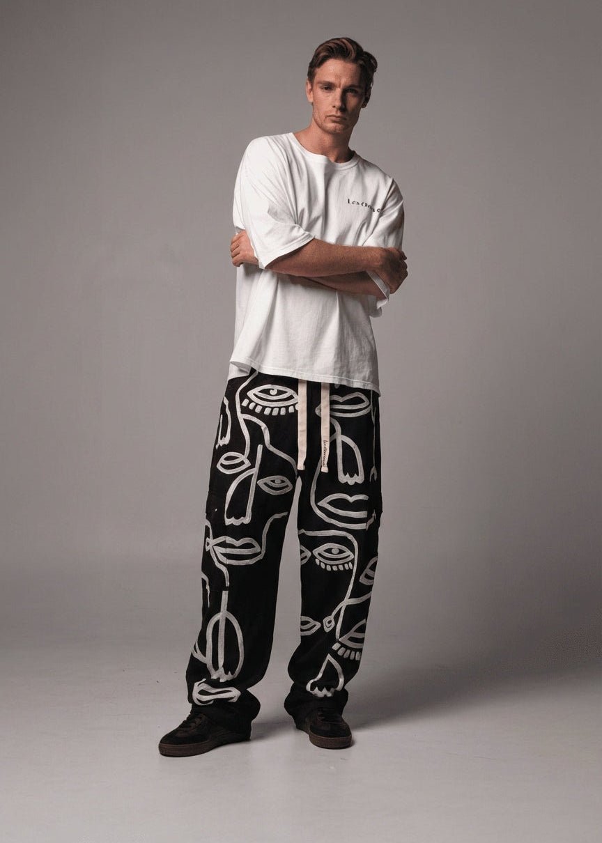 Siam Very Baggy Pants Men - Noir - .MAISON LES ÉNERVÉS | Prêt - à - porter | Official online store