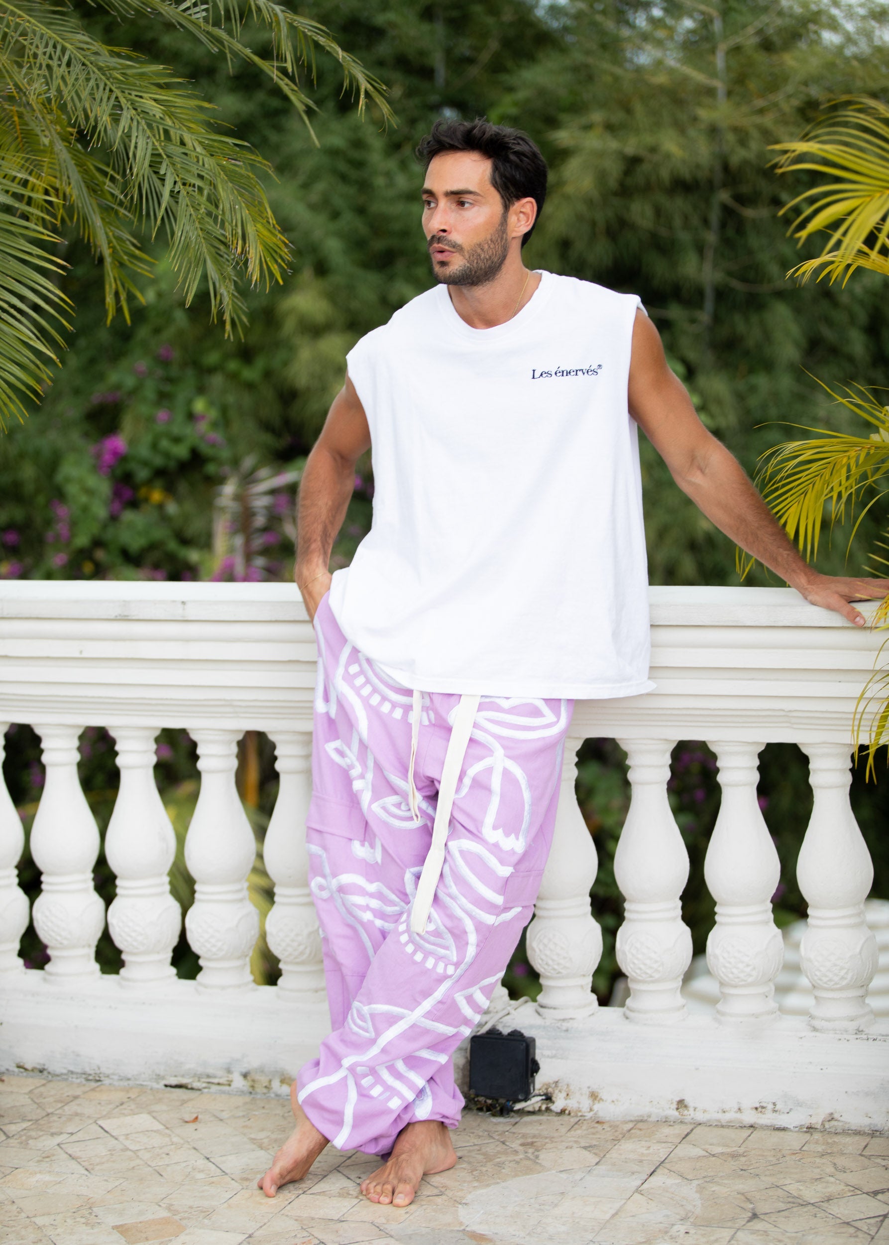 Siam Very Baggy Pants Men - Purple - .MAISON LES ÉNERVÉS | Prêt - à - porter | Official online store