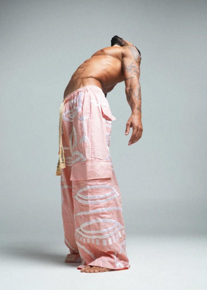 Siam Very Baggy Pants Men - Rose - .MAISON LES ÉNERVÉS | Prêt - à - porter | Official online store