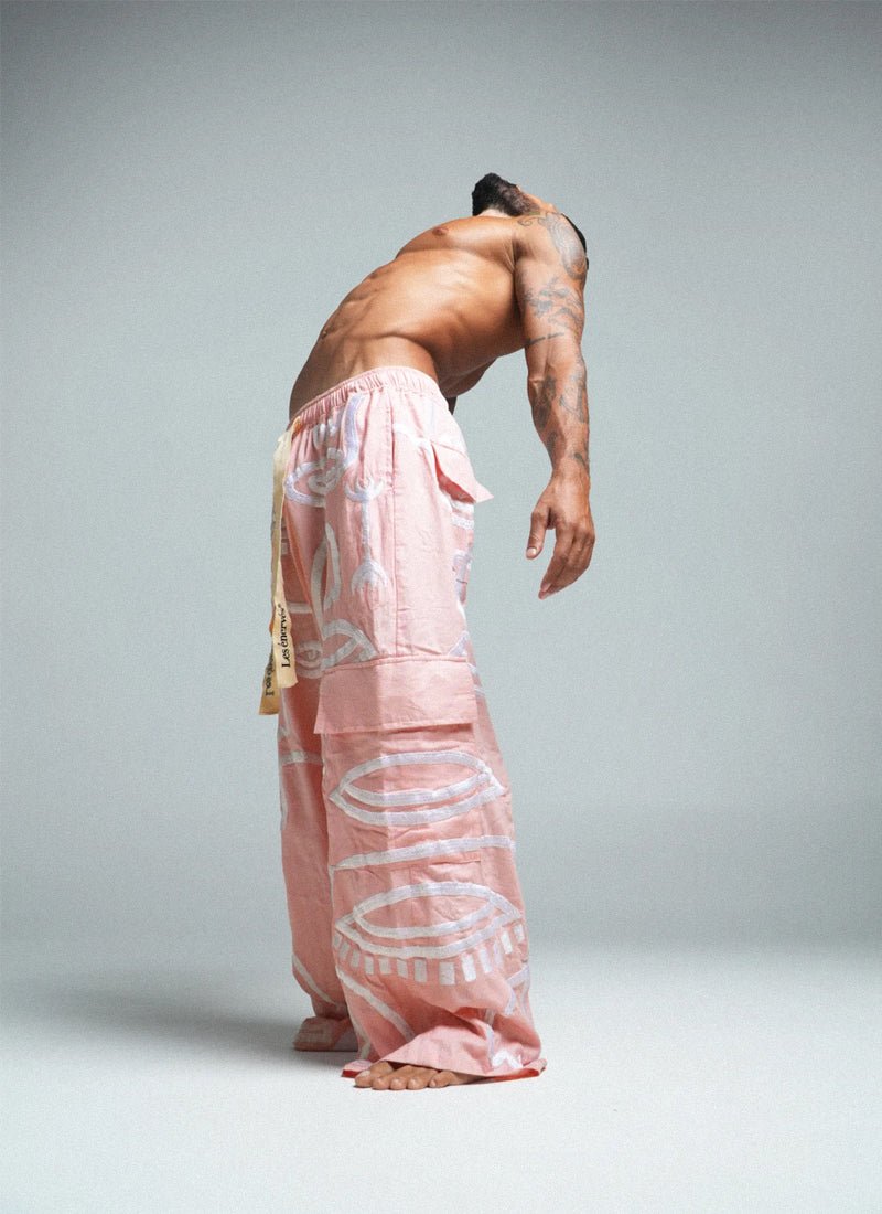 Siam Very Baggy Pants Men - Rose - .MAISON LES ÉNERVÉS | Prêt - à - porter | Official online store