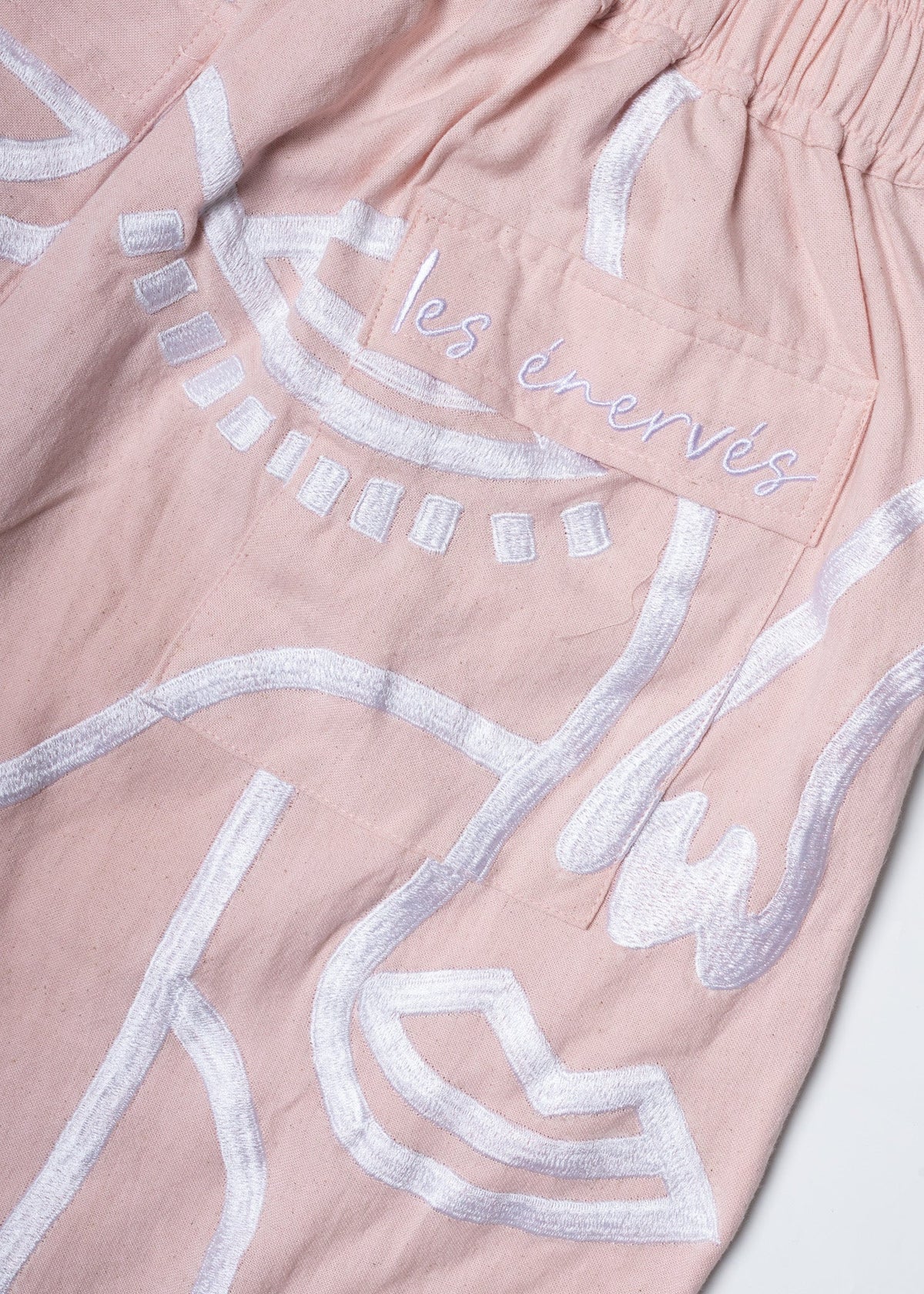 Siam Very Baggy Pants Men - Rose - .MAISON LES ÉNERVÉS | Prêt - à - porter | Official online store