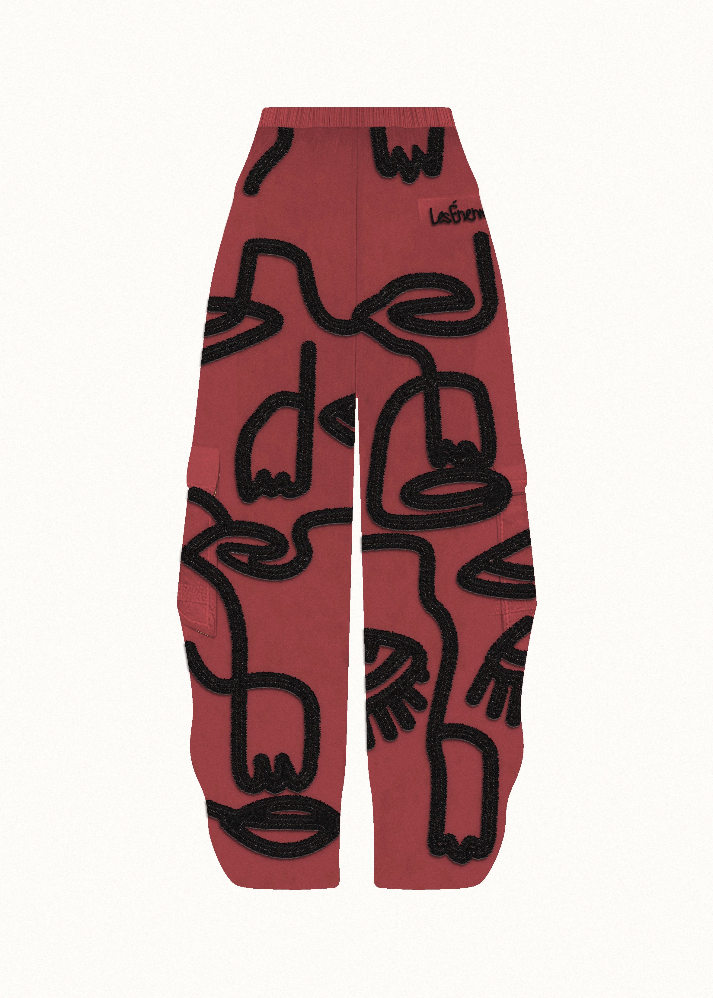 Siam Very Baggy Pants Men - Ruby - .MAISON LES ÉNERVÉS | Prêt - à - porter | Official online store