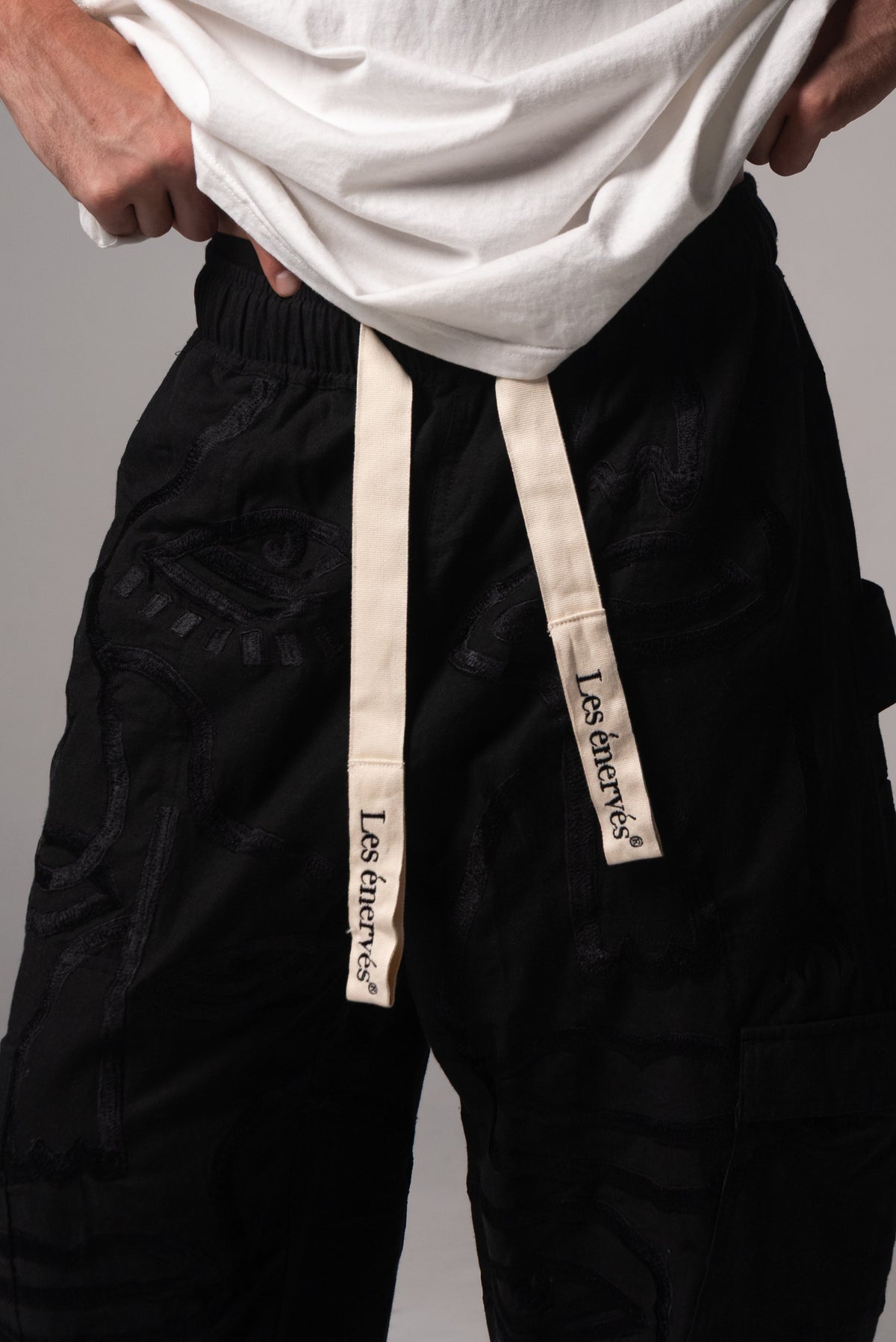 Siam Very Baggy Pants Unisex - Black - .MAISON LES ÉNERVÉS | Prêt - à - porter | Official online store