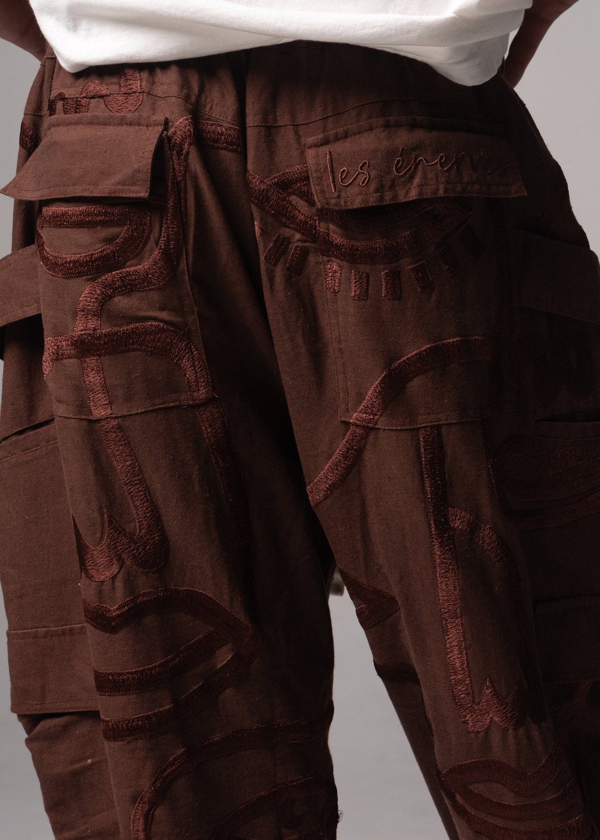 Siam Very Baggy Pants Unisex - Brown - .MAISON LES ÉNERVÉS | Prêt - à - porter | Official online store