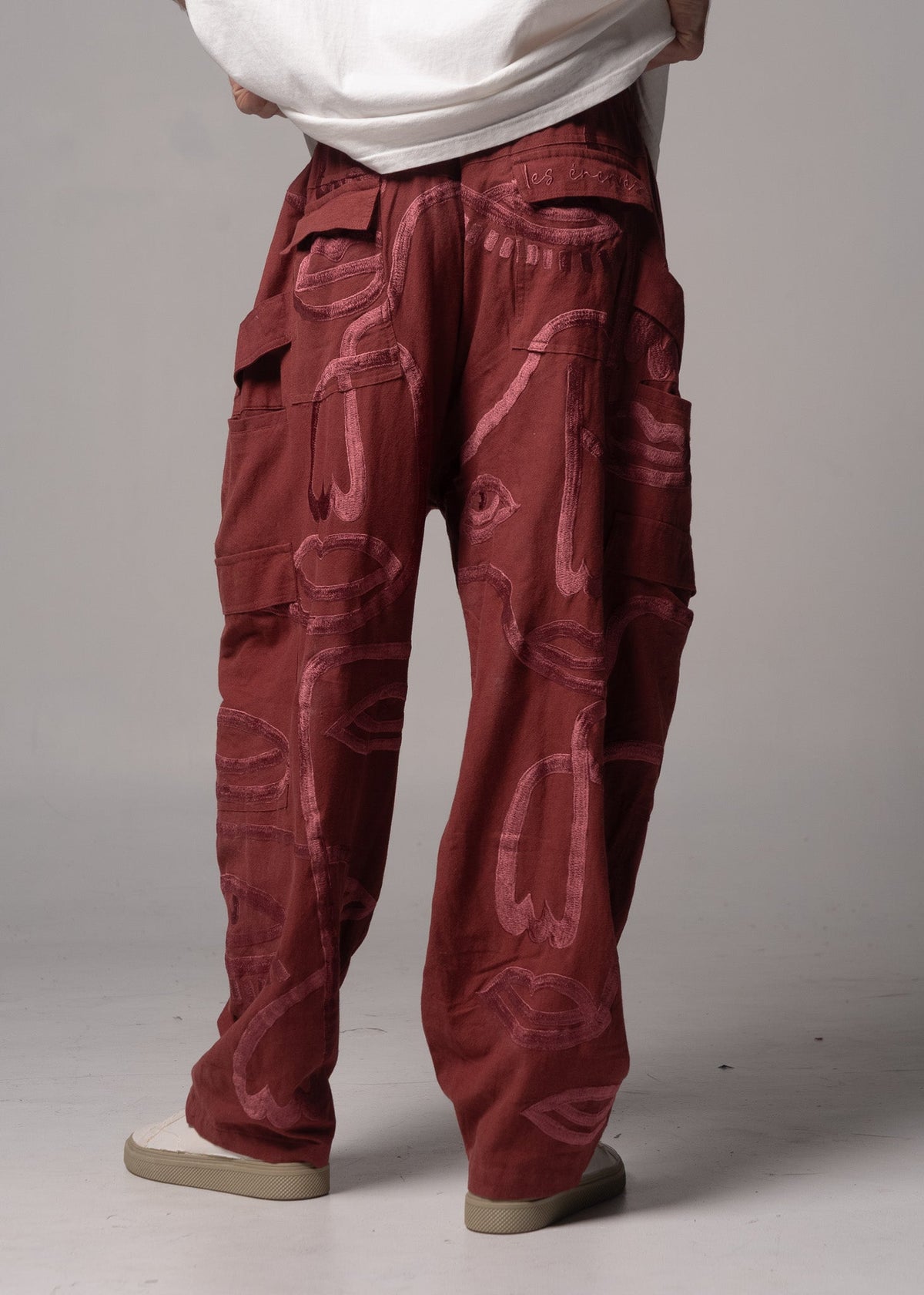 Siam Very Baggy Pants Unisex - Burgundy - .MAISON LES ÉNERVÉS | Prêt - à - porter | Official online store
