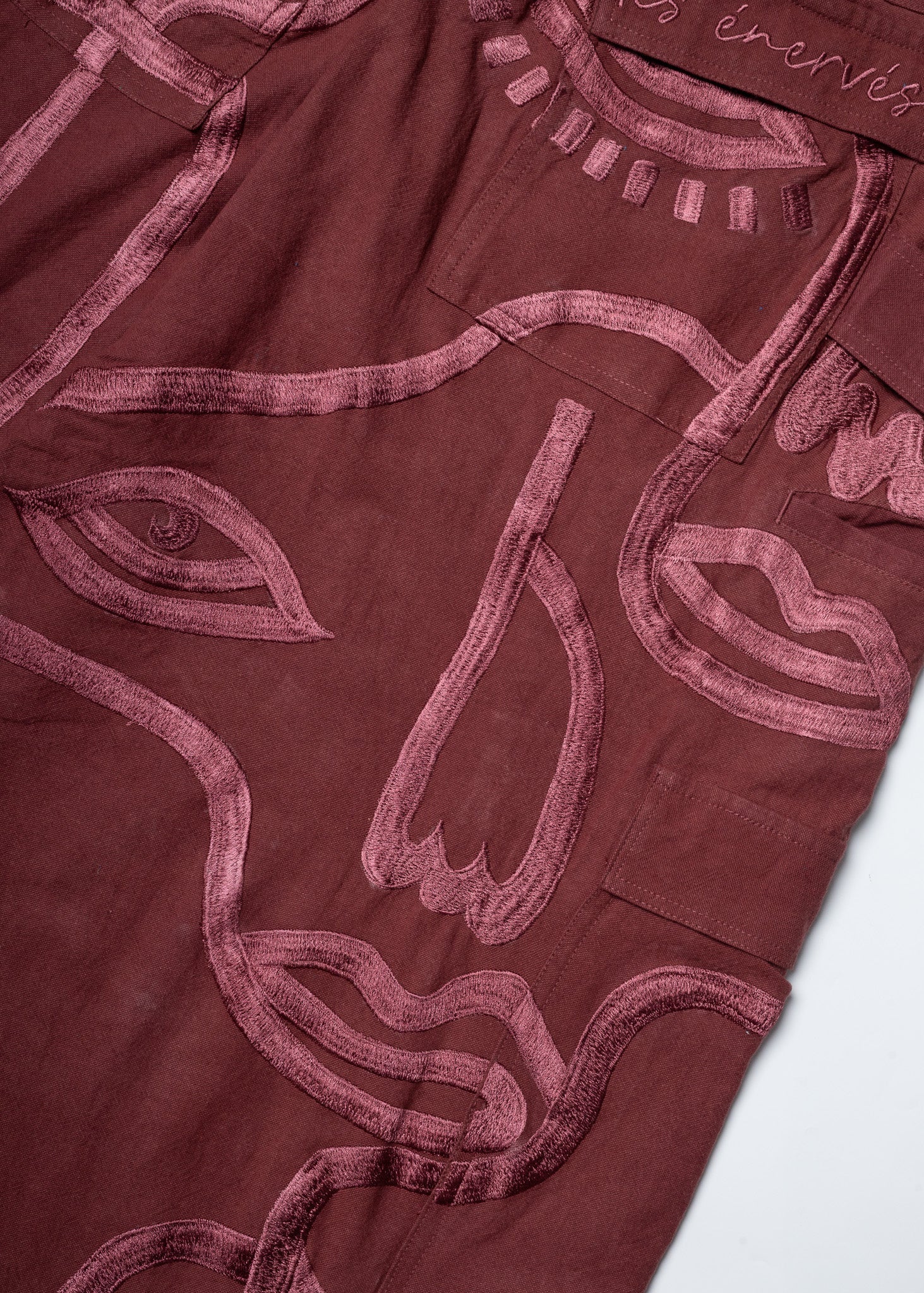 Siam Very Baggy Pants Unisex - Burgundy - .MAISON LES ÉNERVÉS | Prêt - à - porter | Official online store