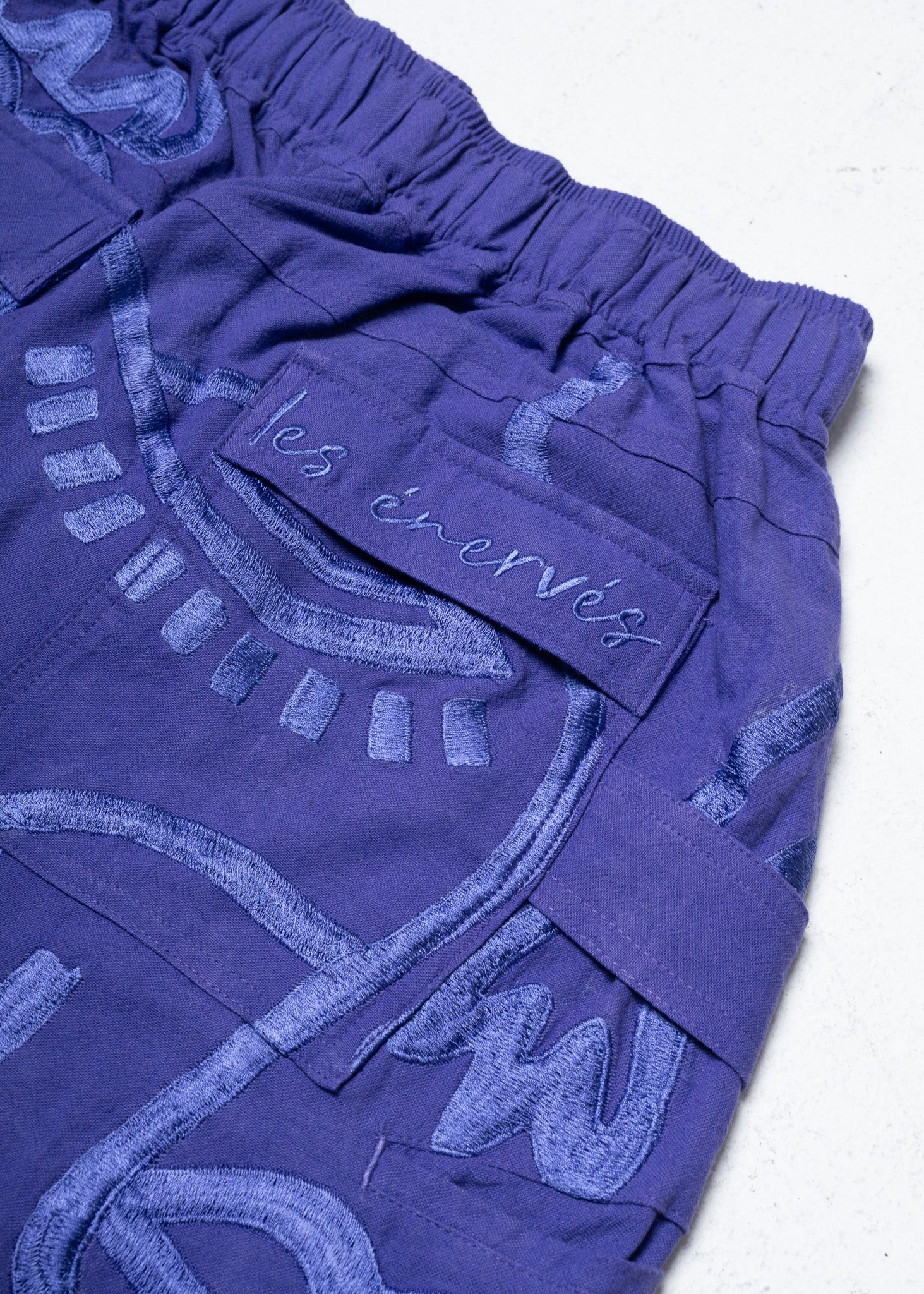 Siam Very Baggy Pants Unisex - Deep Purple - .MAISON LES ÉNERVÉS | Prêt - à - porter | Official online store