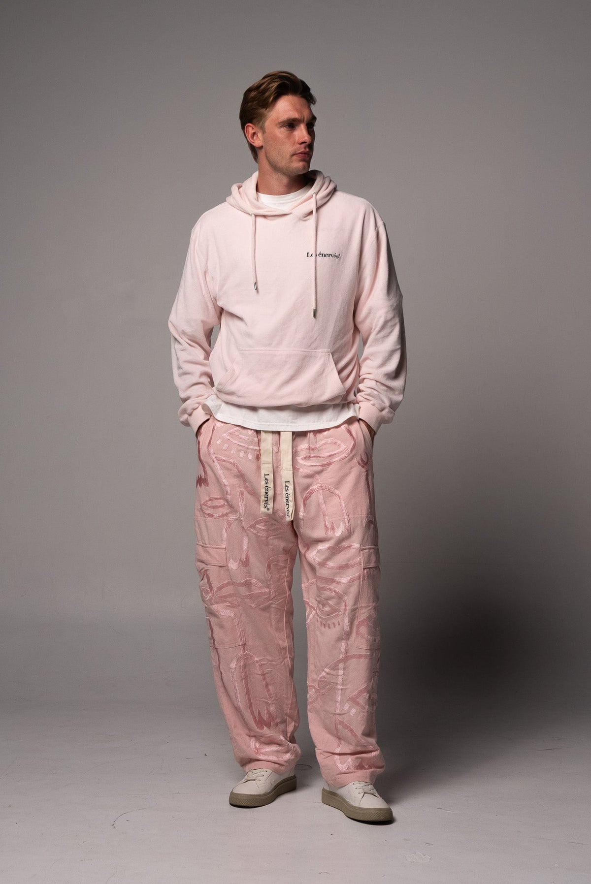 Siam Very Baggy Pants Unisex - Rose - .MAISON LES ÉNERVÉS | Prêt - à - porter | Official online store