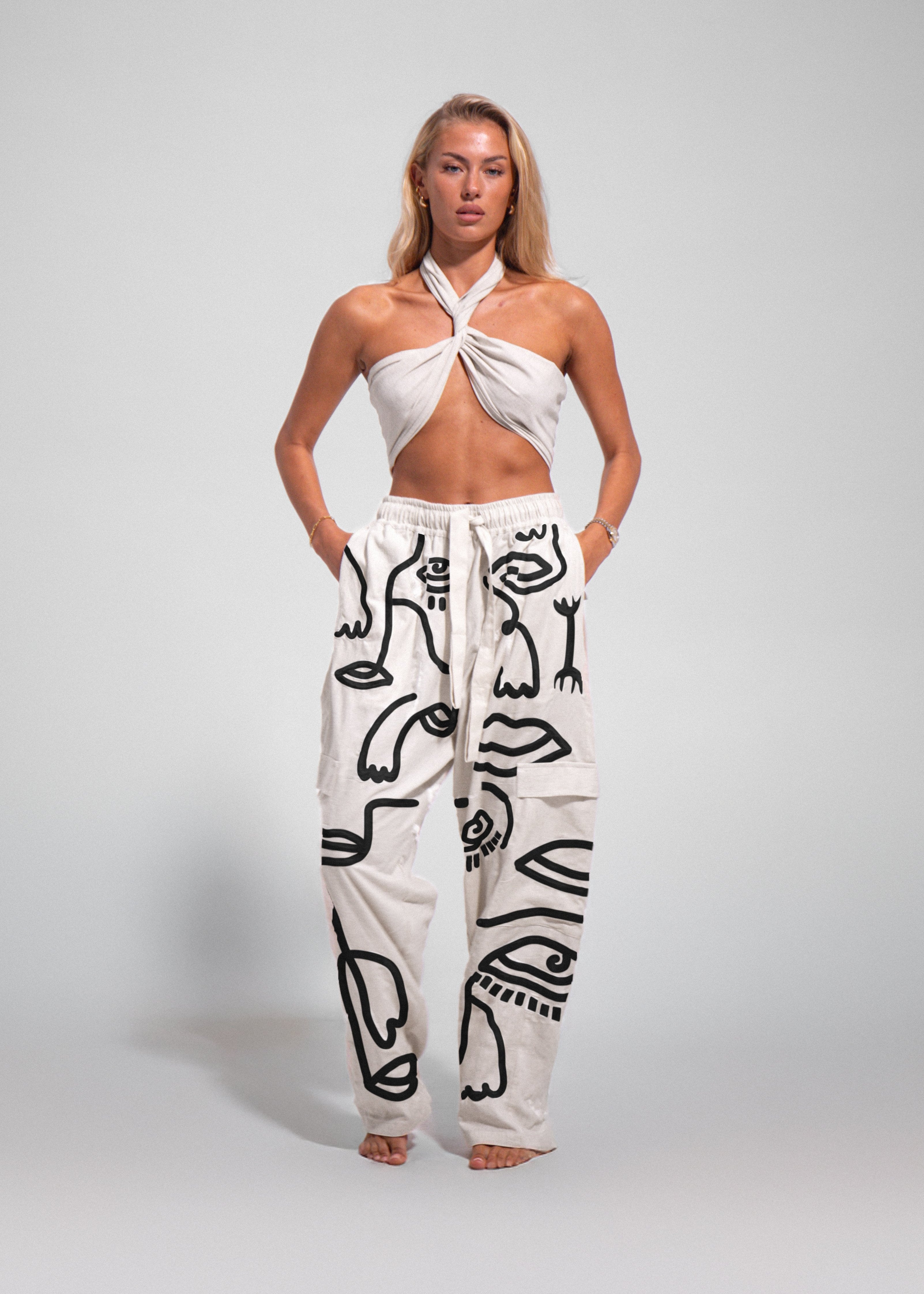 Siam Very Baggy Pants Women - Ink - .MAISON LES ÉNERVÉS | Prêt - à - porter | Official online store