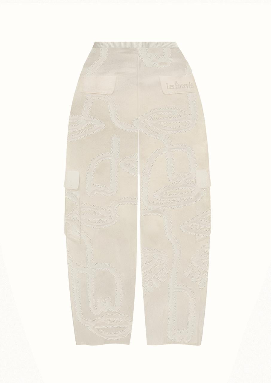 Siam Very Baggy Pants Women - Ivory - .MAISON LES ÉNERVÉS | Prêt - à - porter | Official online store