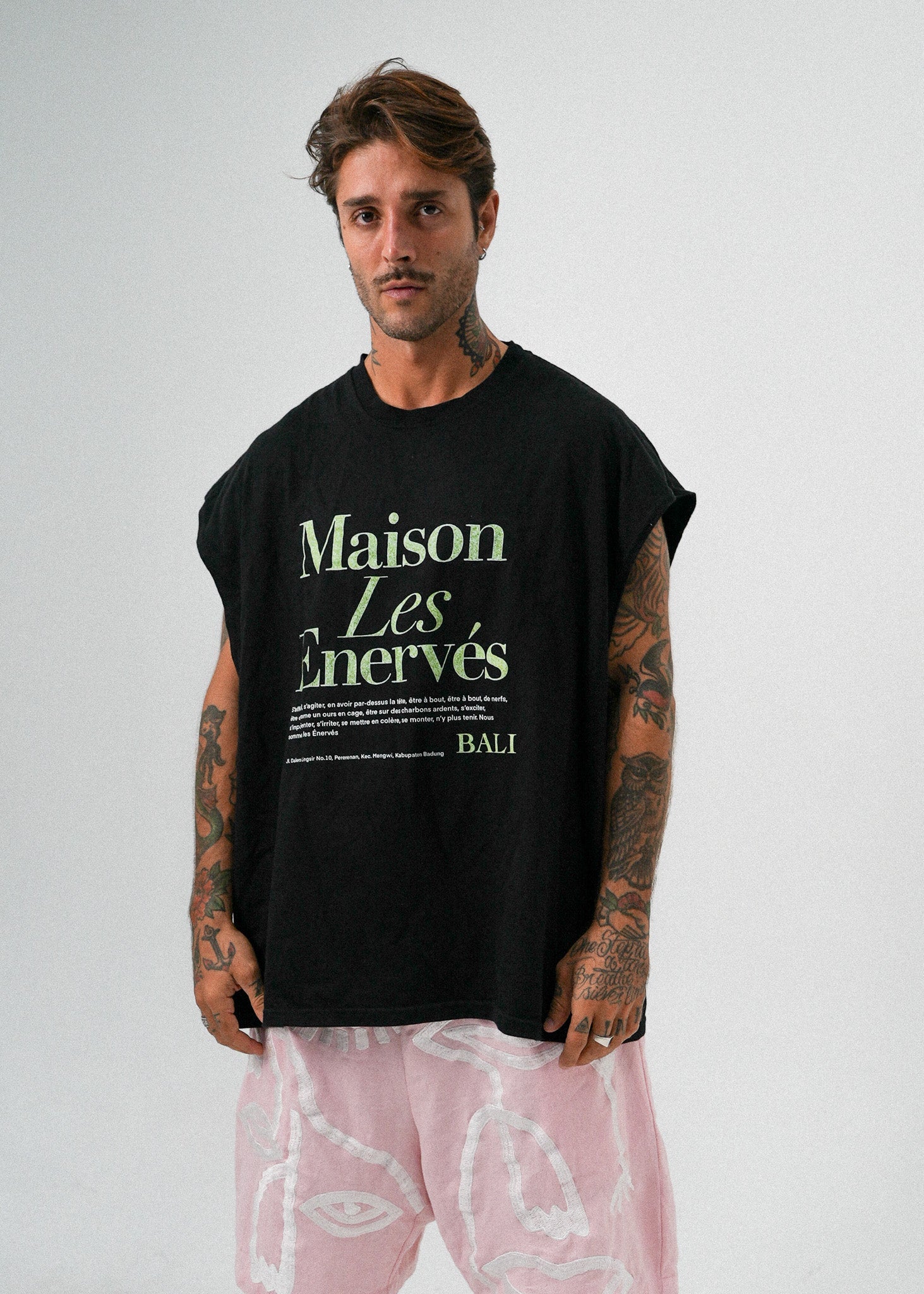 Sleeveless Tee - .MAISON LES ÉNERVÉS | Prêt - à - porter | Official online store