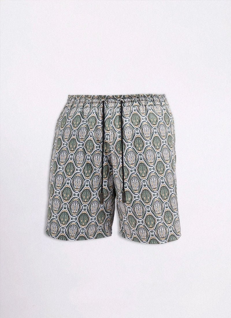 Swim shorts - Monogramme - .MAISON LES ÉNERVÉS | Prêt - à - porter | Official online store