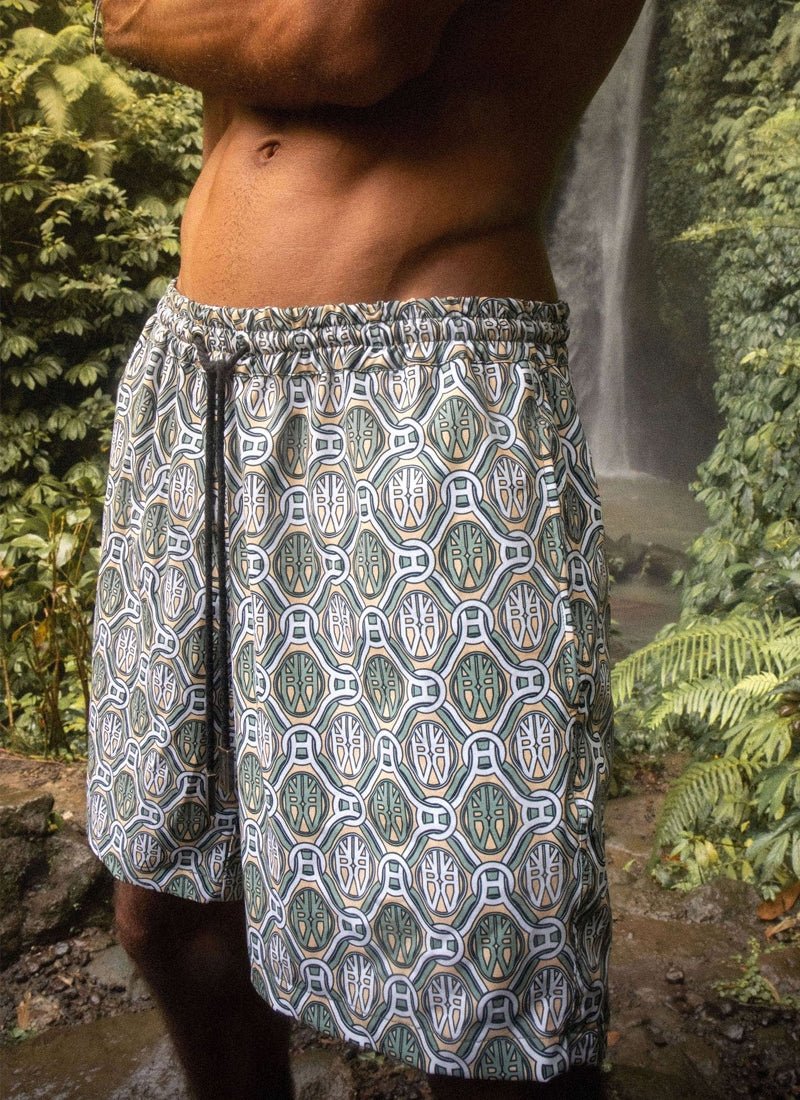 Swim shorts - Monogramme - .MAISON LES ÉNERVÉS | Prêt - à - porter | Official online store