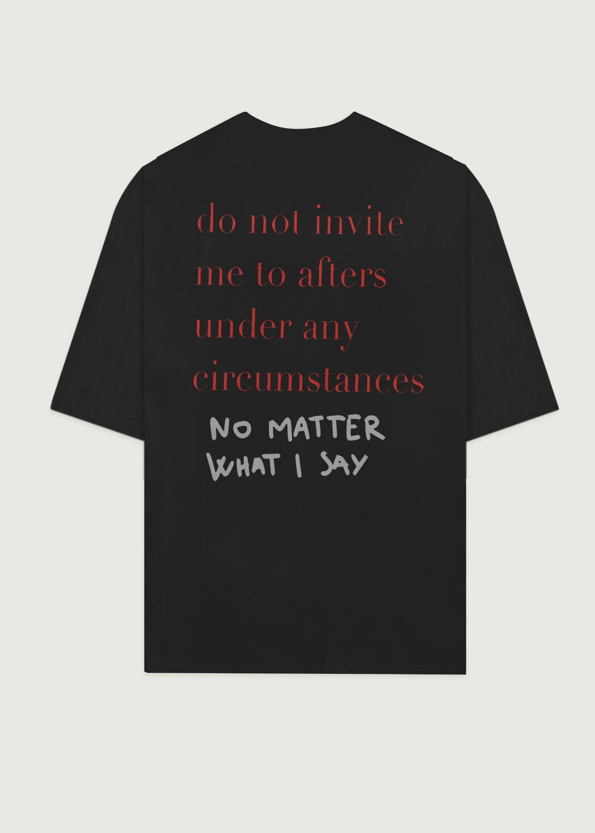 T-shirt The Afters Noir - .MAISON LES ÉNERVÉS | Prêt - à - porter | Official online store