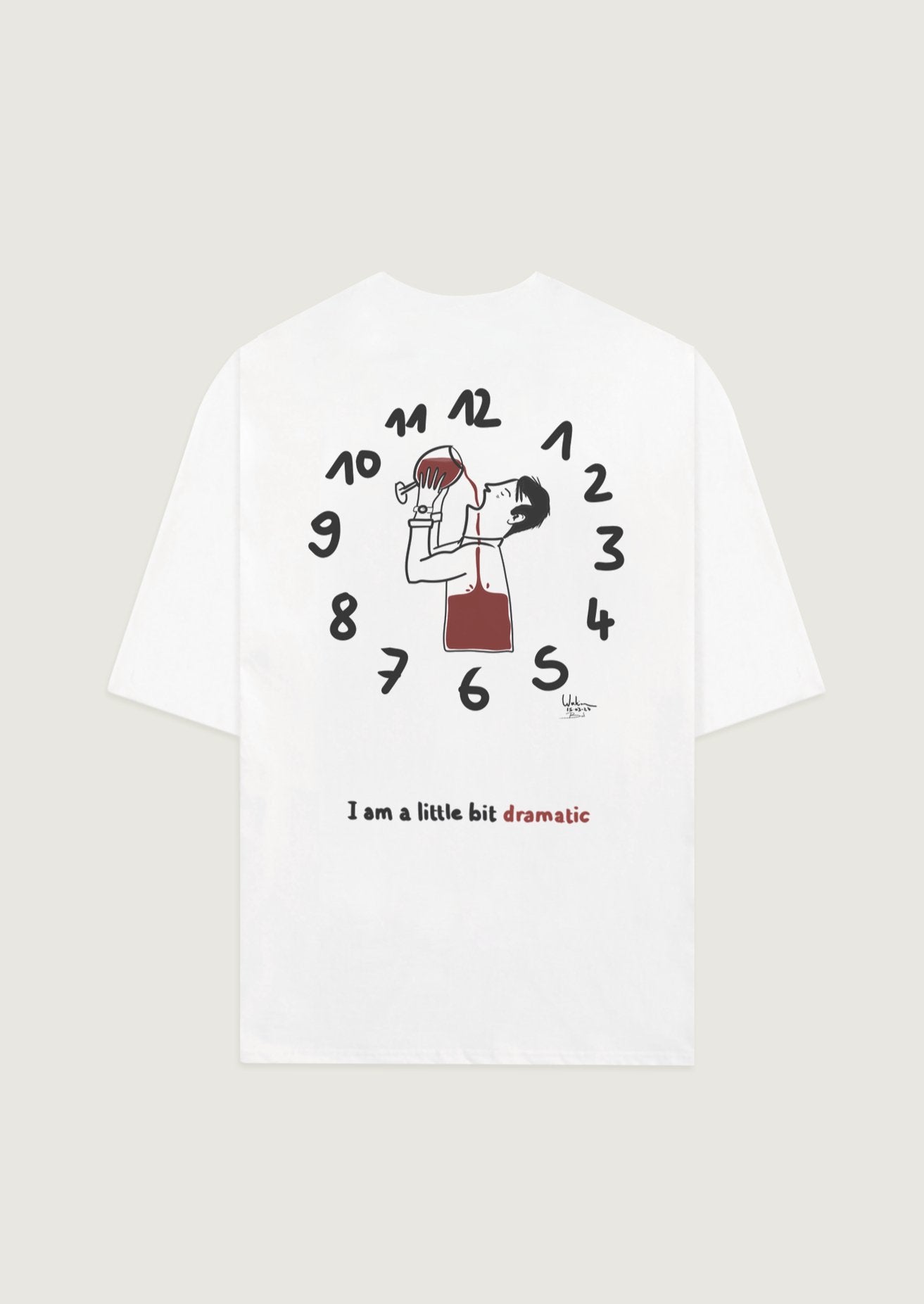 T - shirt Wine Dramatic - .MAISON LES ÉNERVÉS | Prêt - à - porter | Official online store