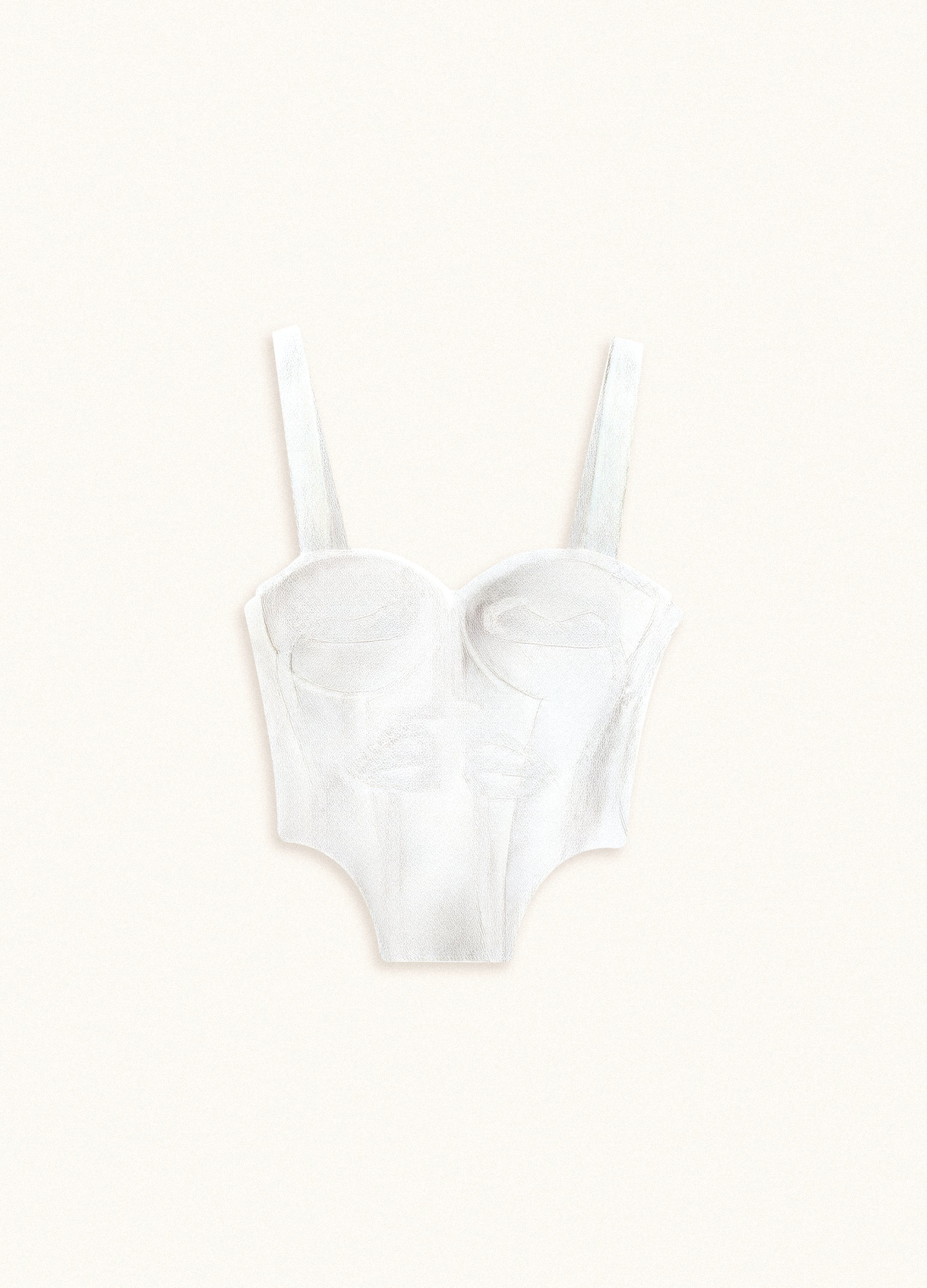 Us Corset Ivory Top - .MAISON LES ÉNERVÉS | Prêt - à - porter | Official online store