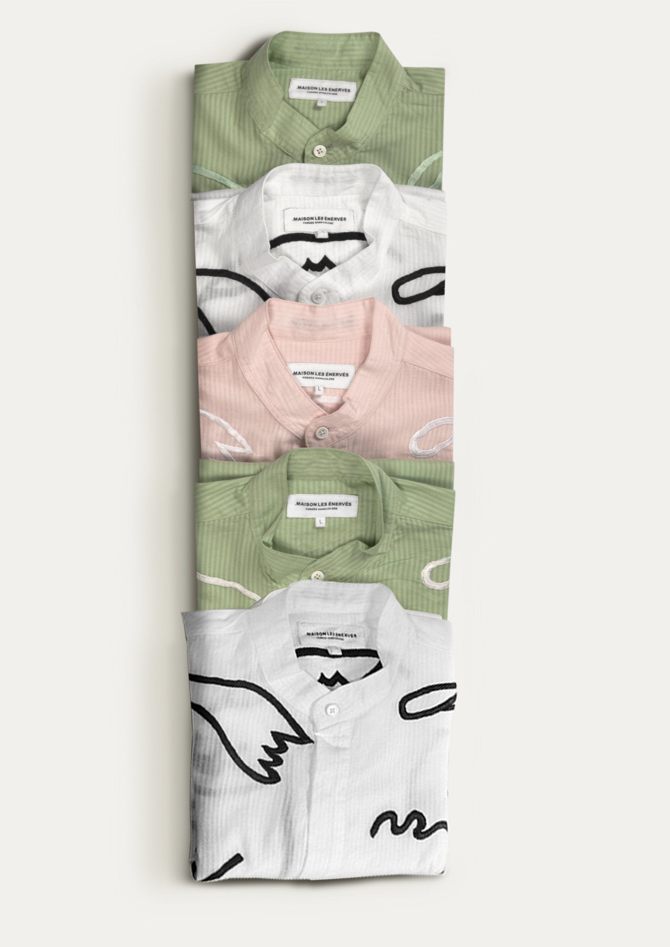 Chemise Igor - Sage Green - .MAISON LES ÉNERVÉS | Prêt-à-porter | Official online store